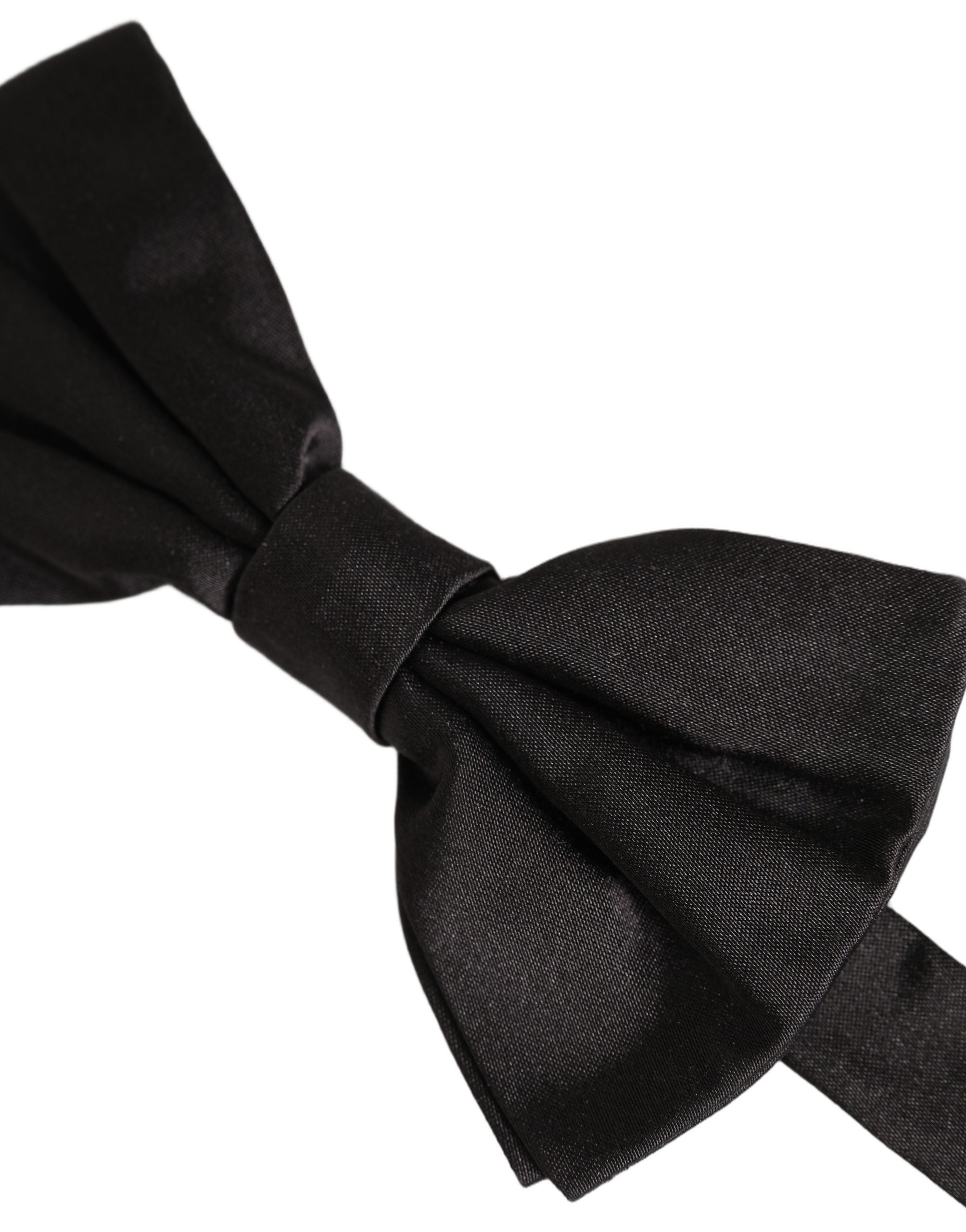 Dolce & Gabbana Men Black 100% Silk Adjustable Neck Papillon Bow Tie Dolce & Gabbana