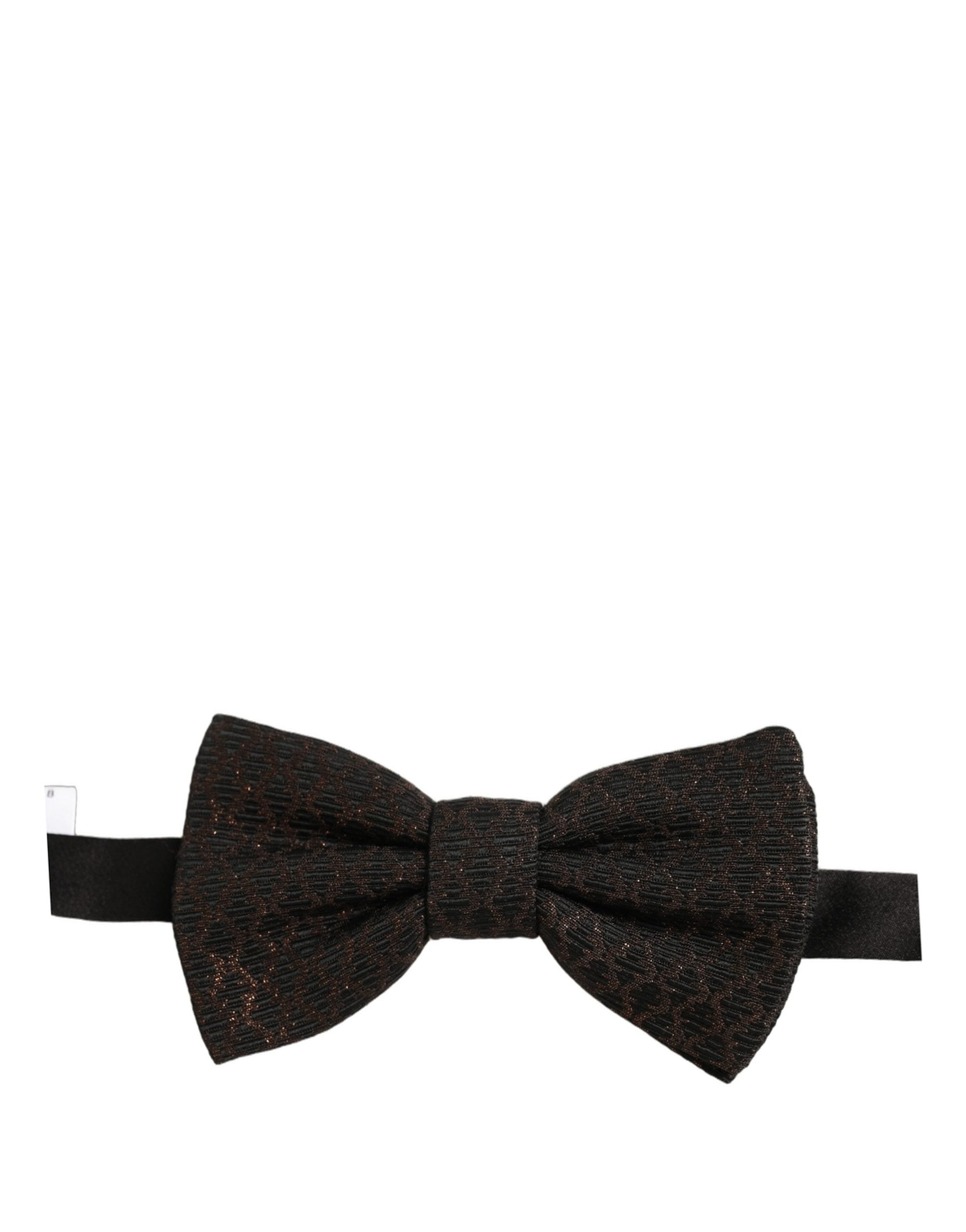 Dolce & Gabbana Men Brown 100% Silk Adjustable Neck Papillon Bow Tie Dolce & Gabbana