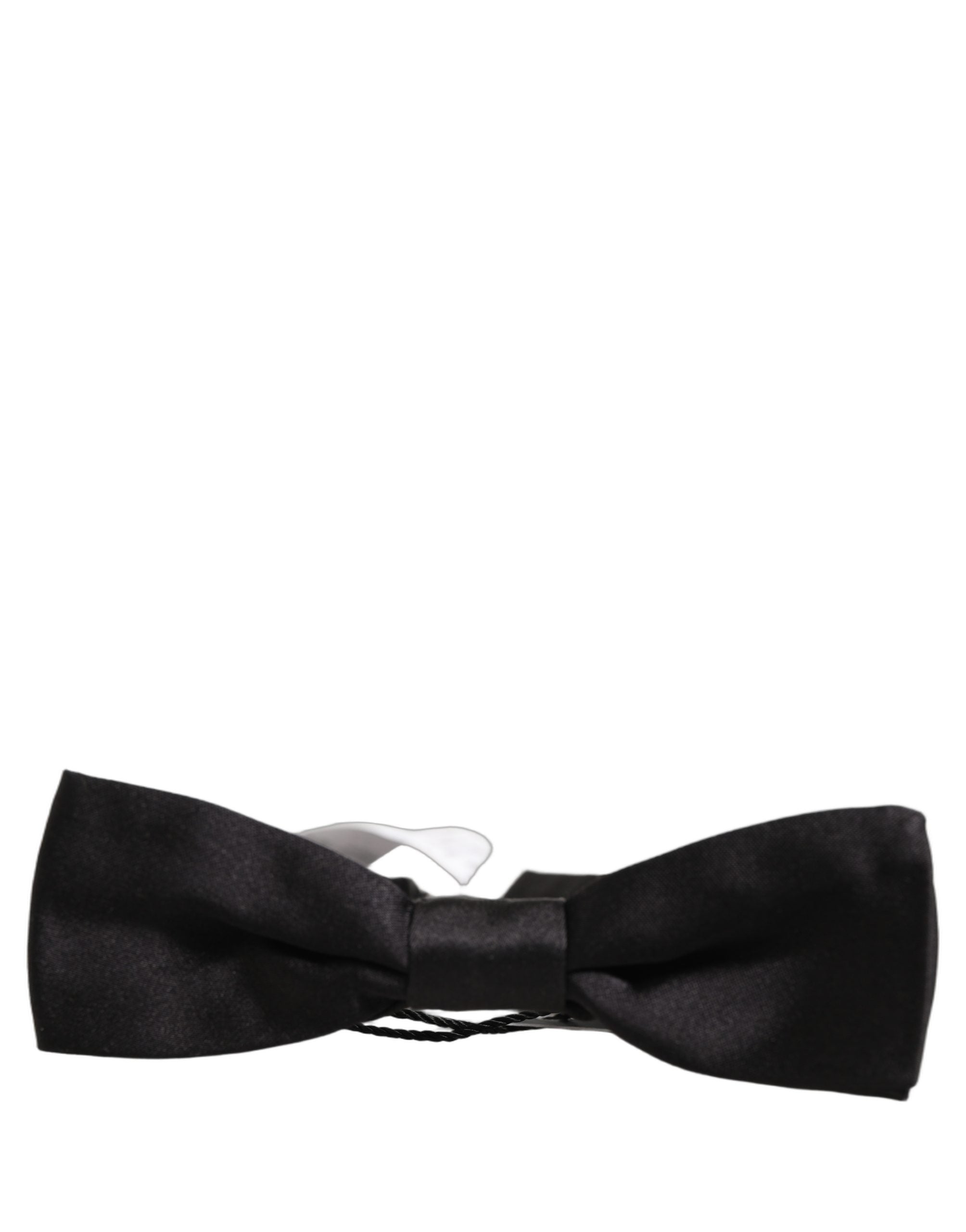 Dolce & Gabbana Men Black 100% Silk Adjustable Neck Papillon Bow Tie Dolce & Gabbana