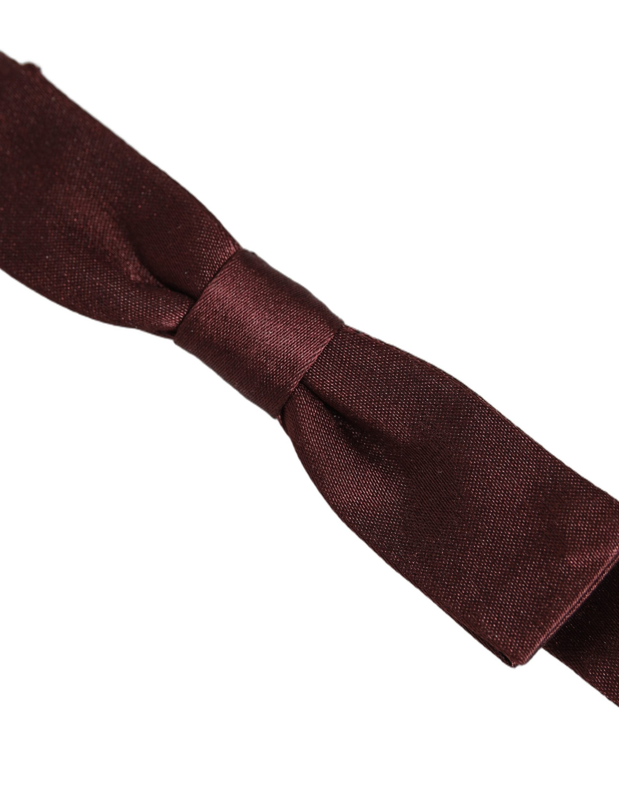 Dolce & Gabbana Men Brown 100% Silk Adjustable Neck Papillon Bow Tie Dolce & Gabbana