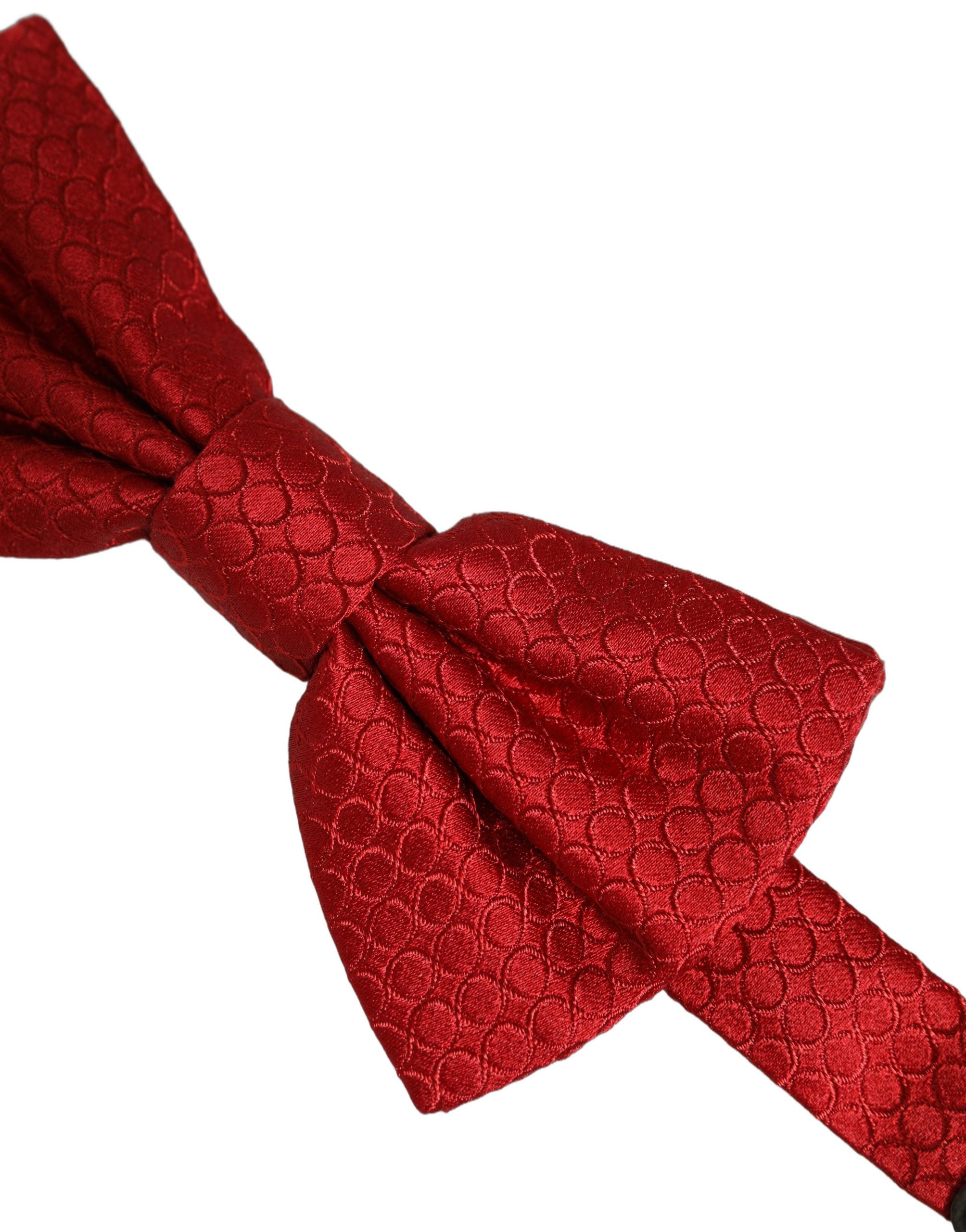 Dolce & Gabbana Men Red 100% Silk Adjustable Neck Papillon Bow Tie Dolce & Gabbana