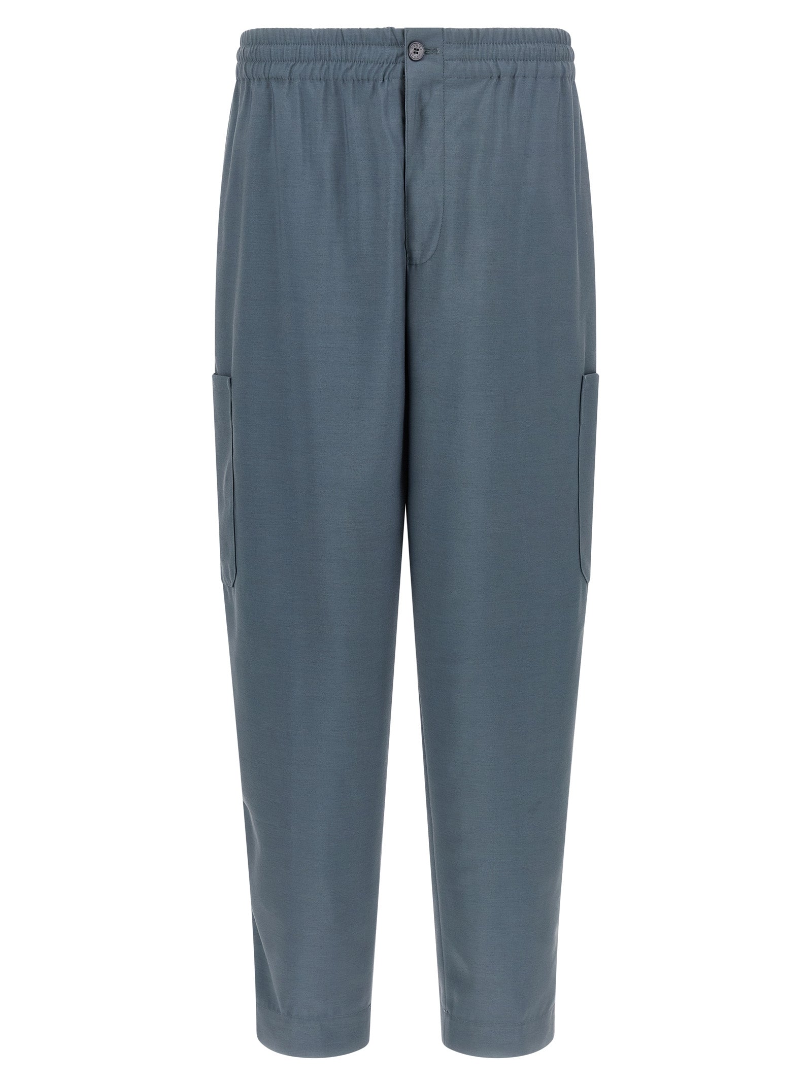 Kenzo Gray Wool Cargo Pants Kenzo
