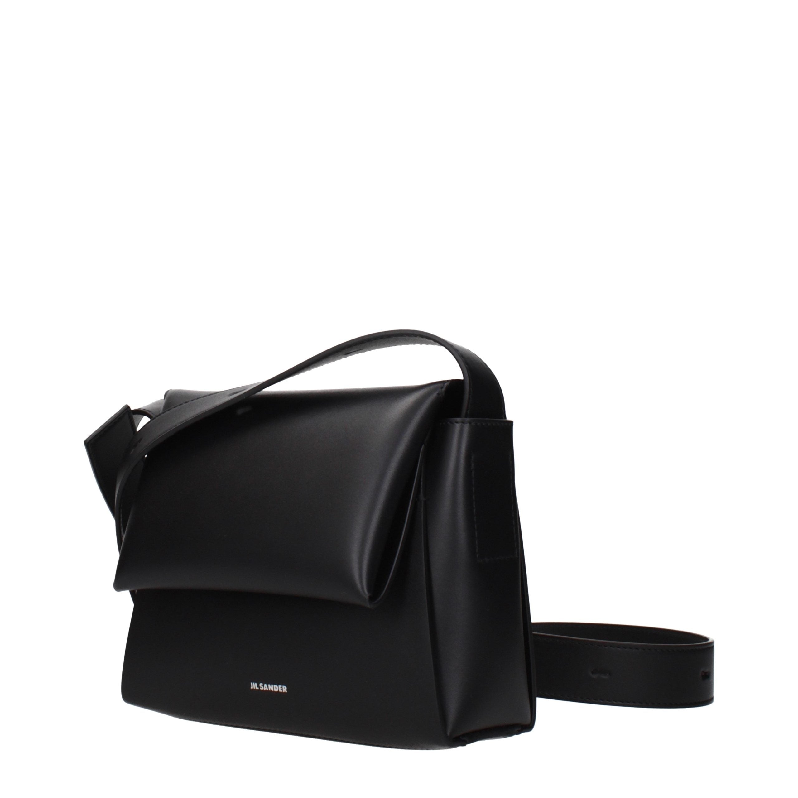 Jil Sander Black Leather Crossbody Bag Jil Sander