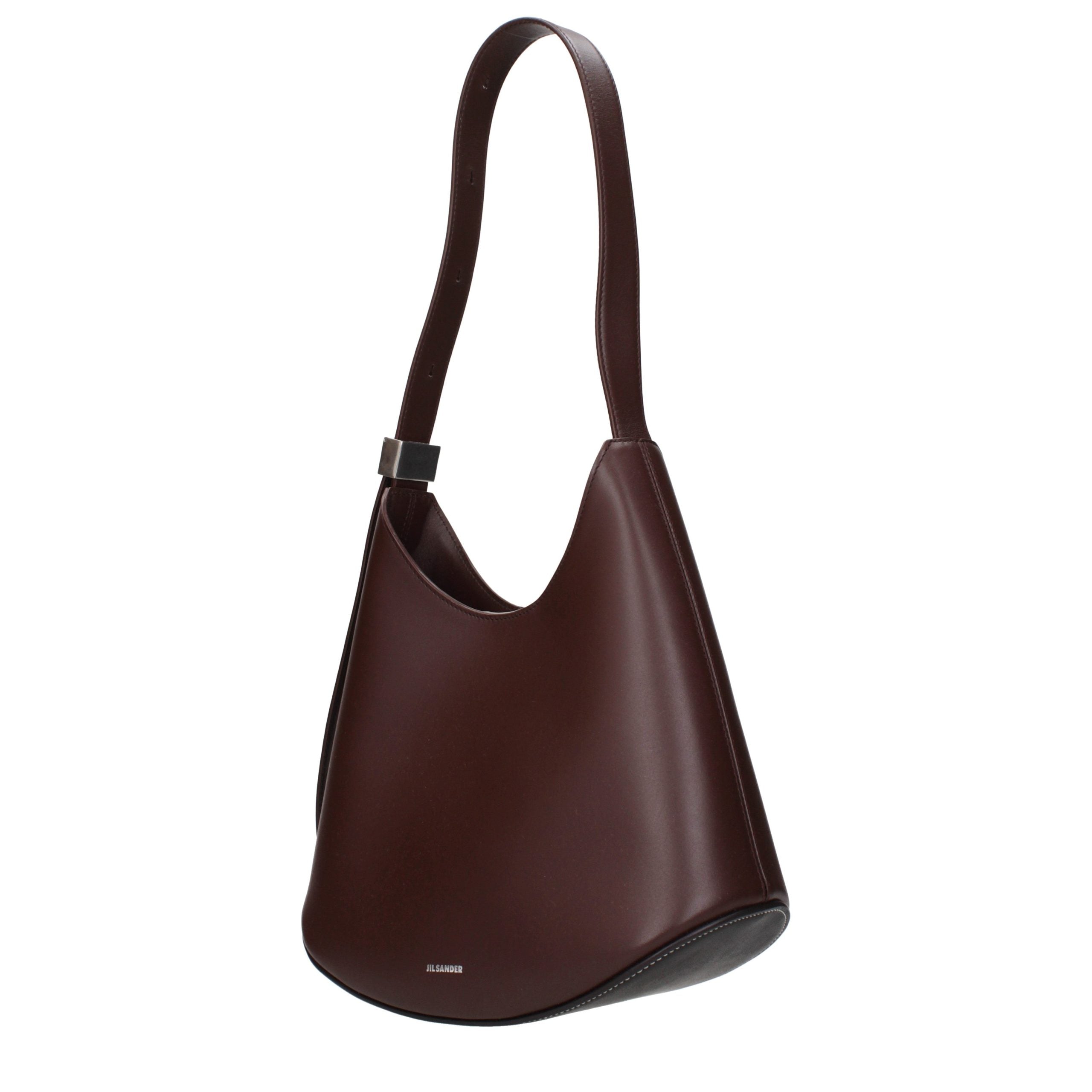 Jil Sander Red Leather Shoulder Bag Jil Sander