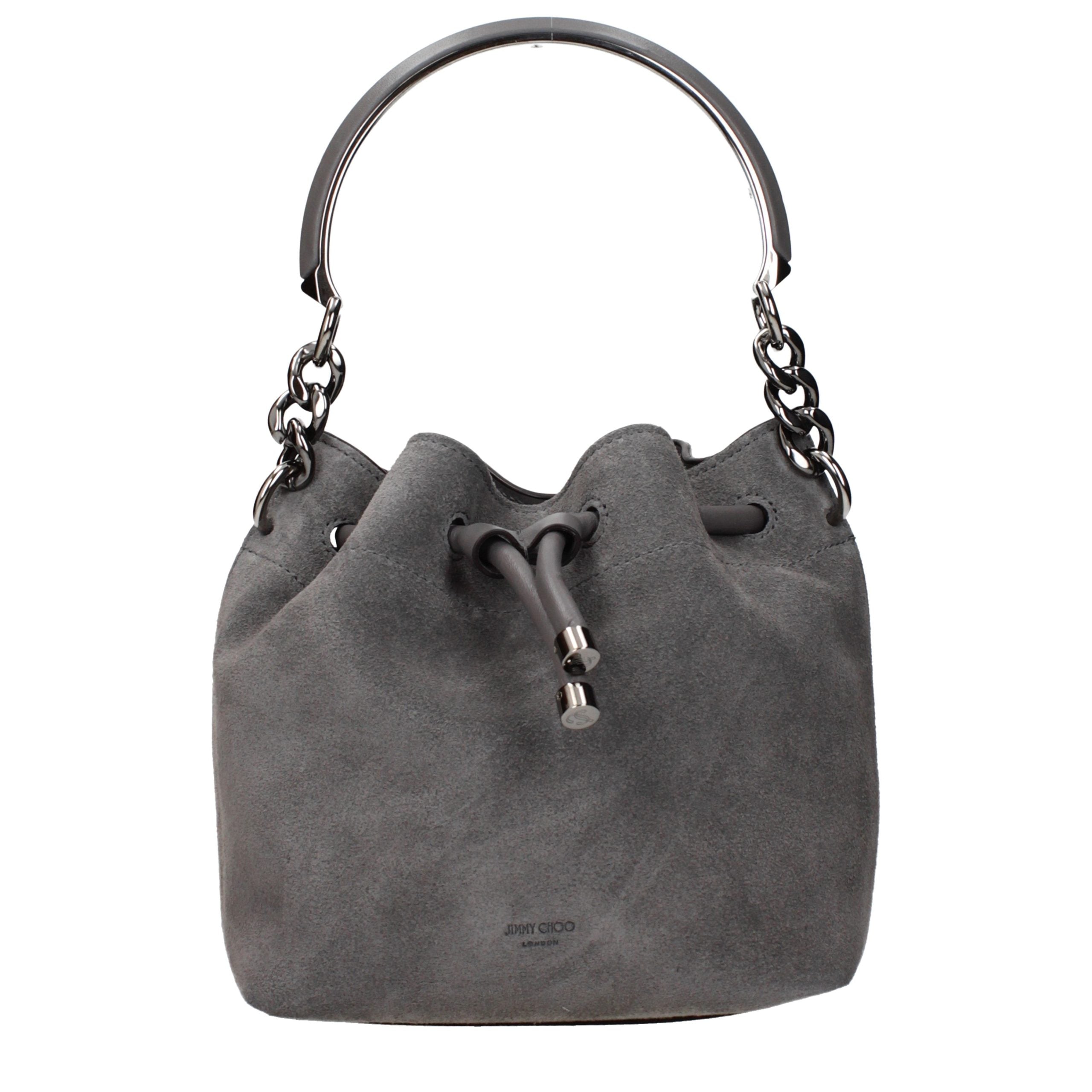Jimmy Choo Gray Leather Handbag Jimmy Choo