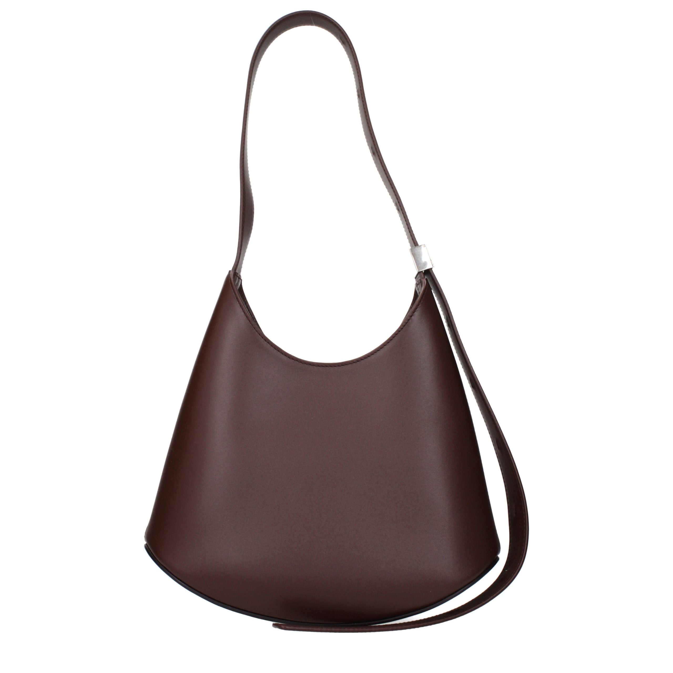 Jil Sander Red Leather Shoulder Bag Jil Sander