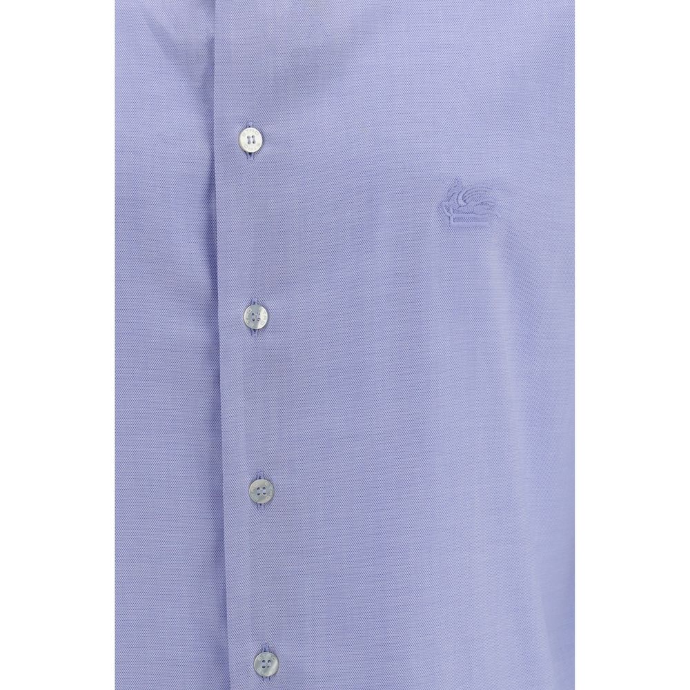 Etro Blue Cotton Dress Shirt Etro