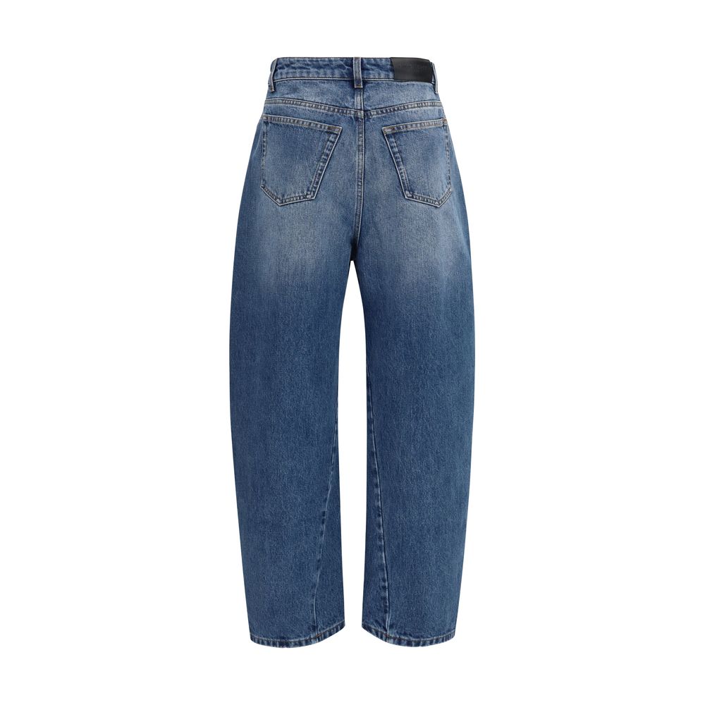 Givenchy Blue Cotton Relaxed Fit Jeans Givenchy