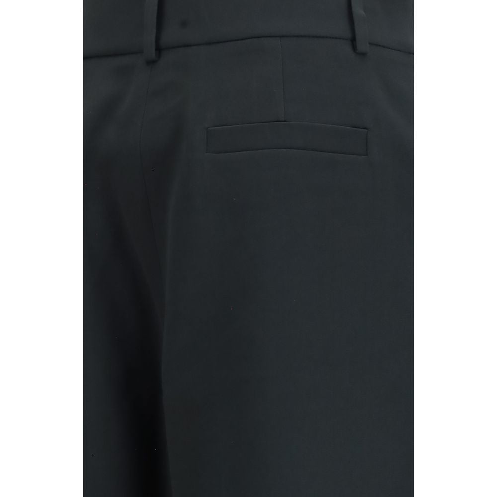 Giorgio Armani Black Silk Casual Pants Giorgio Armani