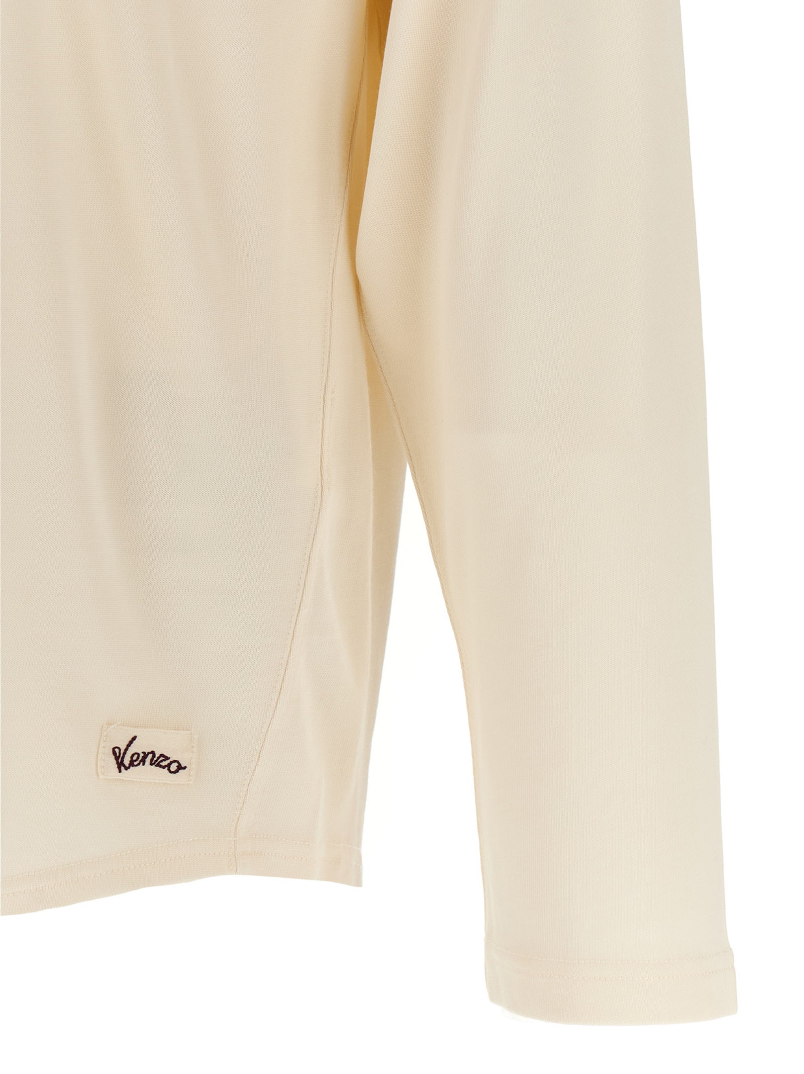 Kenzo Beige Viscose T-Shirt Kenzo
