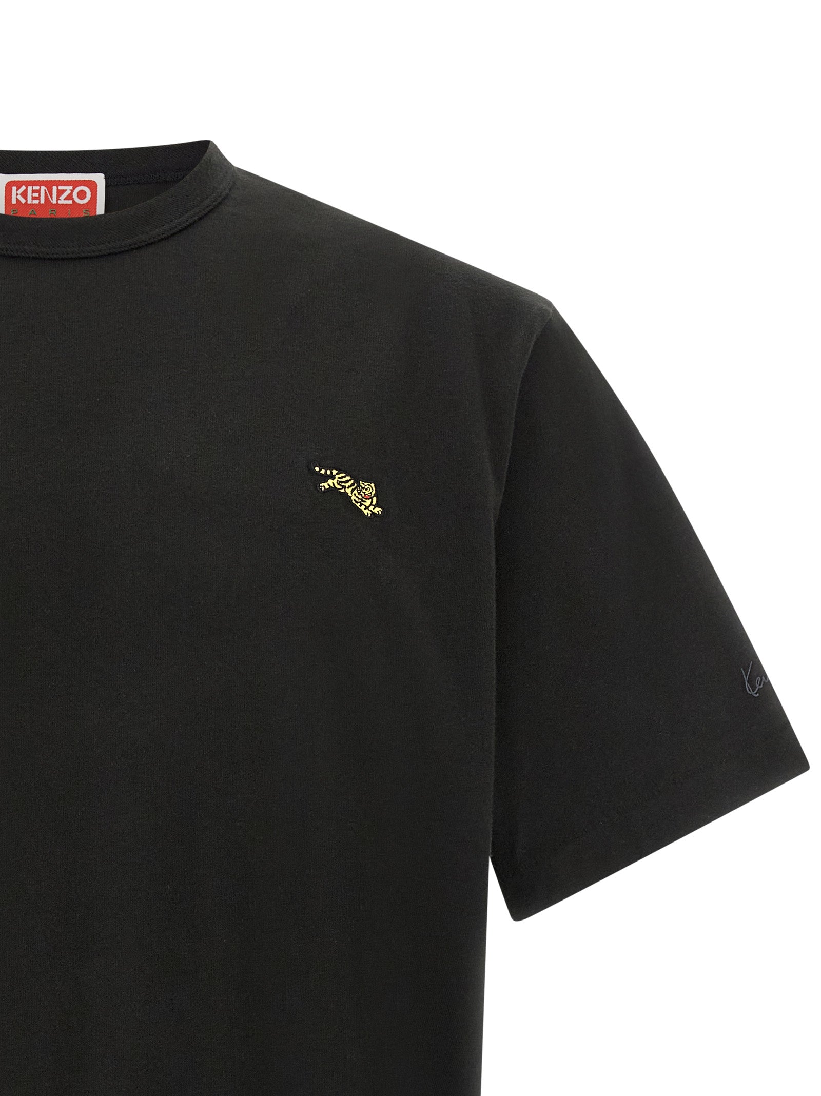 Kenzo Black Cotton T-Shirt Kenzo