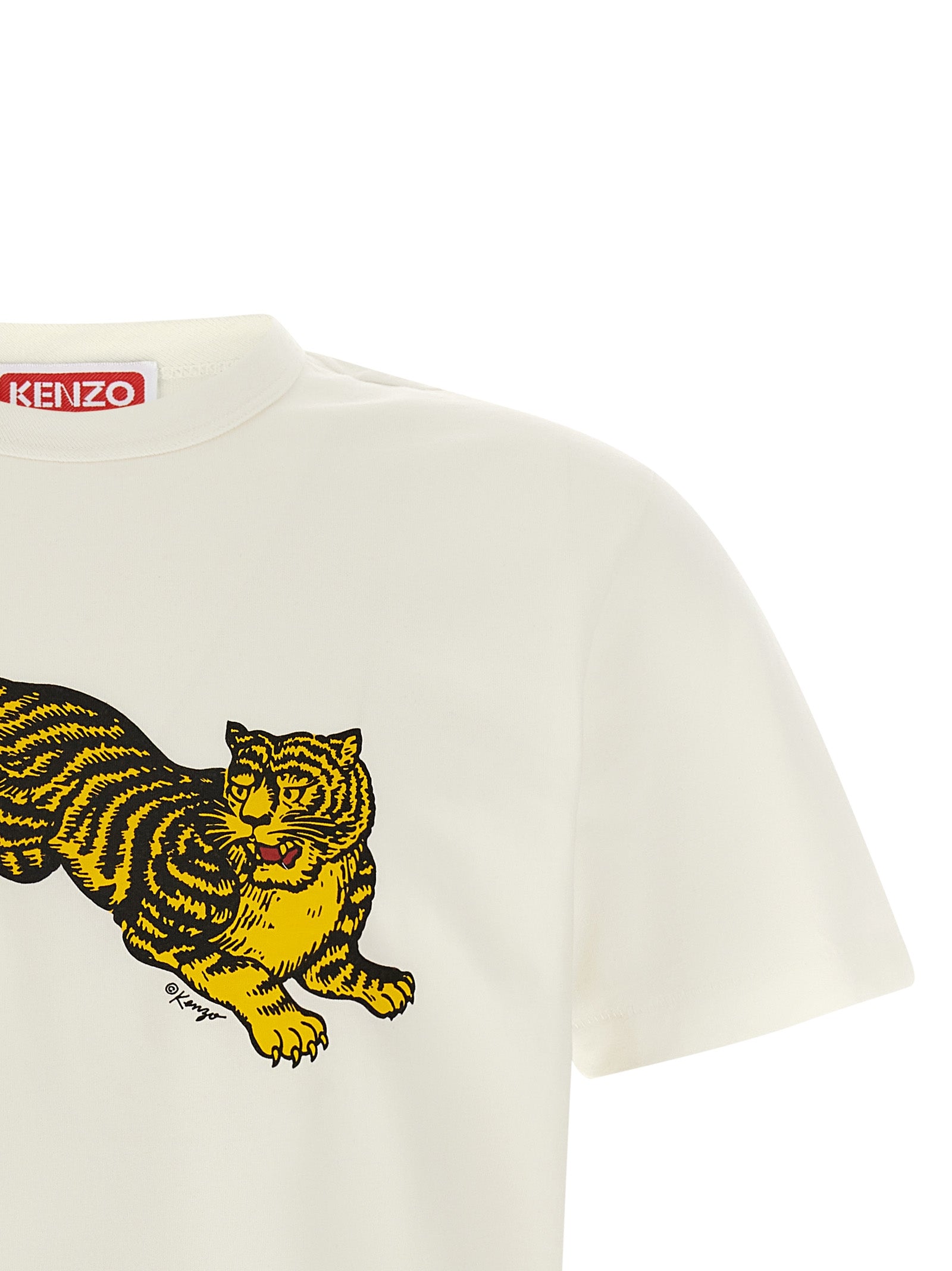 Kenzo White Cotton T-Shirt Kenzo