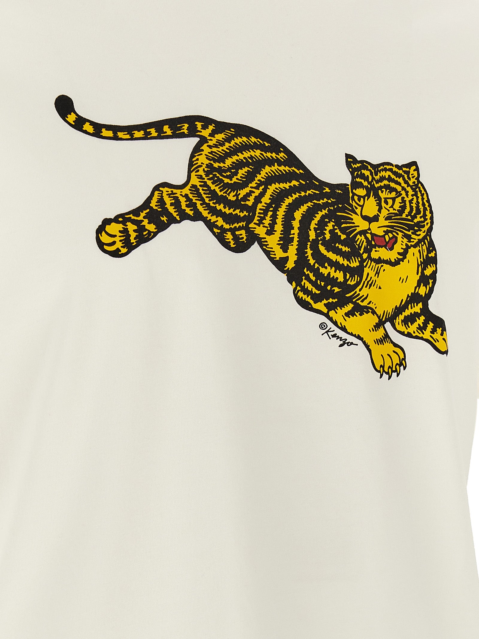 Kenzo White Cotton T-Shirt Kenzo
