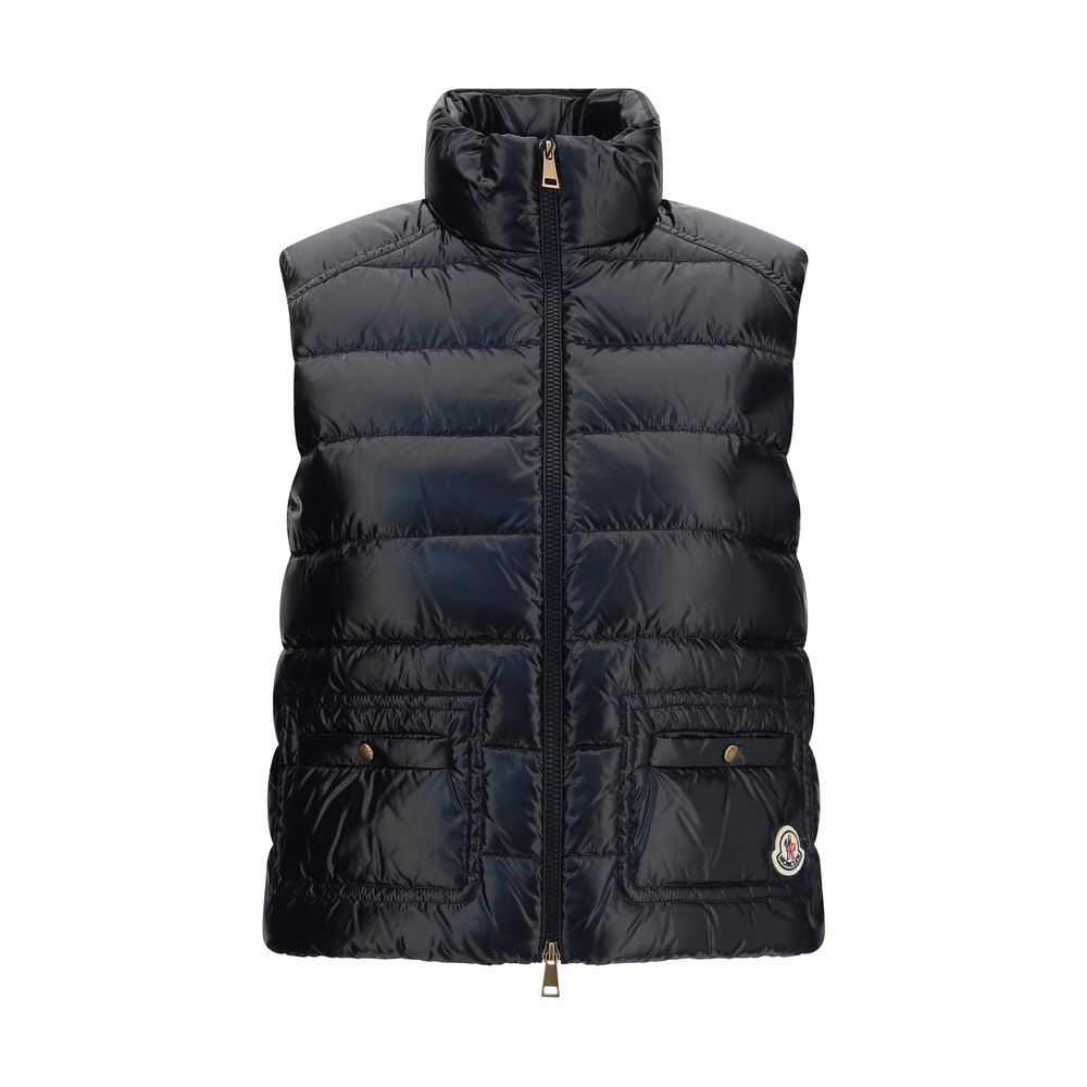 Moncler Black Polyamide Sleeveless Jacket Moncler