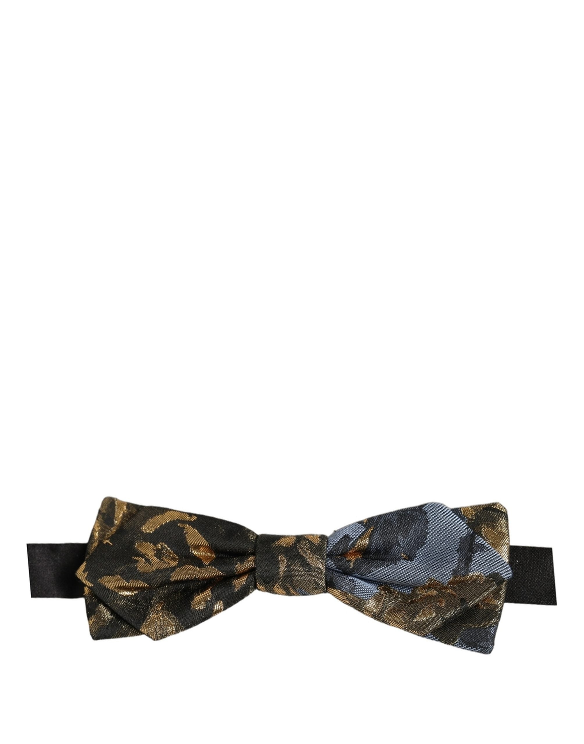 Dolce & Gabbana Men Multicolor Jacquard Adjustable Neck Bow Tie Dolce & Gabbana