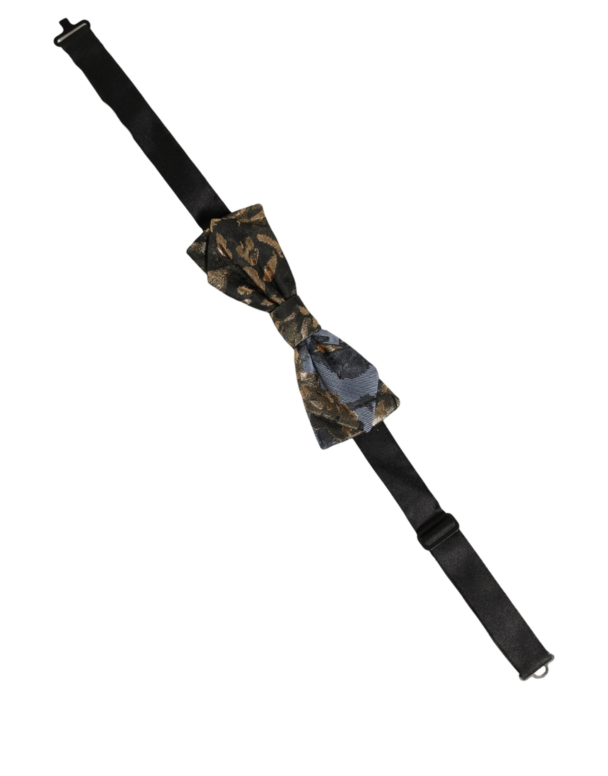Dolce & Gabbana Men Multicolor Jacquard Adjustable Neck Bow Tie Dolce & Gabbana