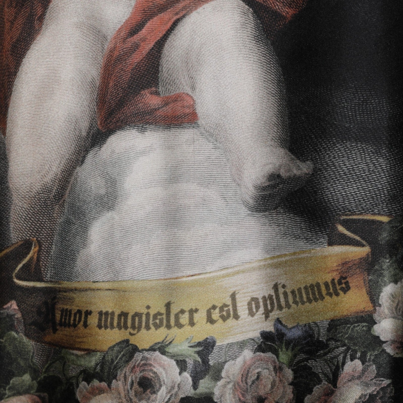 Dolce & Gabbana Black Cashmere Cherub Print Baroque Sweater Dolce & Gabbana