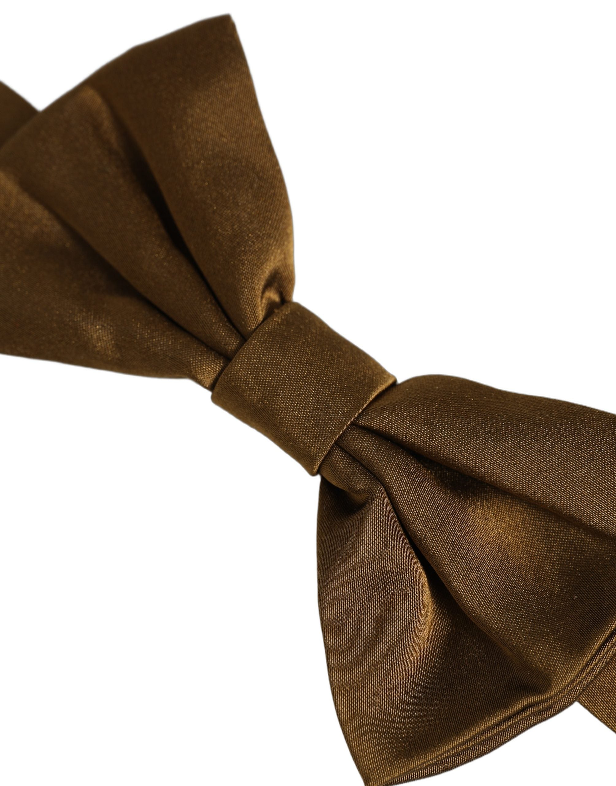 Dolce & Gabbana Men Brown 100% Silk Adjustable Neck Papillon Bow Tie Dolce & Gabbana