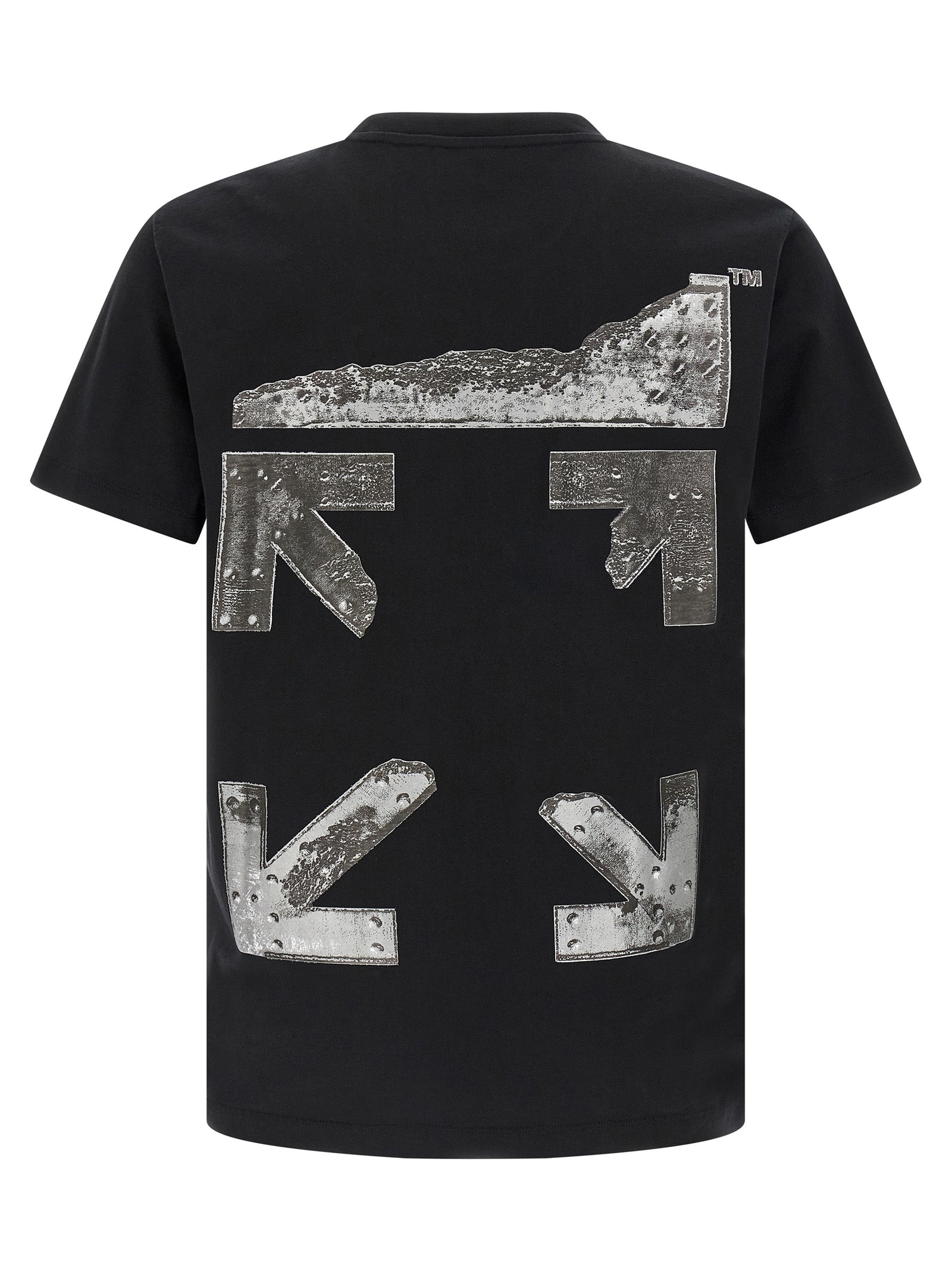 Off-White Black Cotton T-Shirt Off-White
