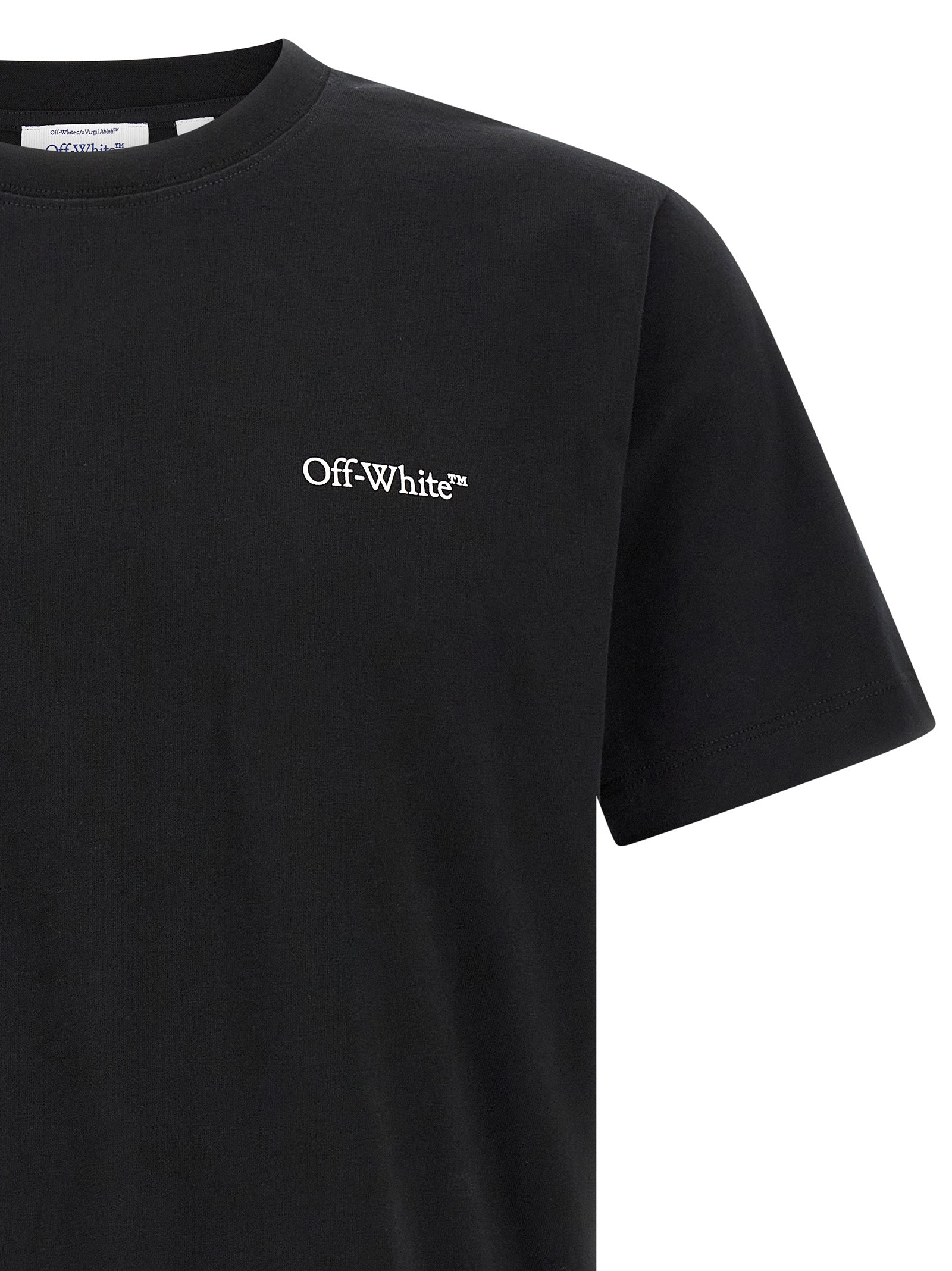 Off-White Black Cotton T-Shirt Off-White