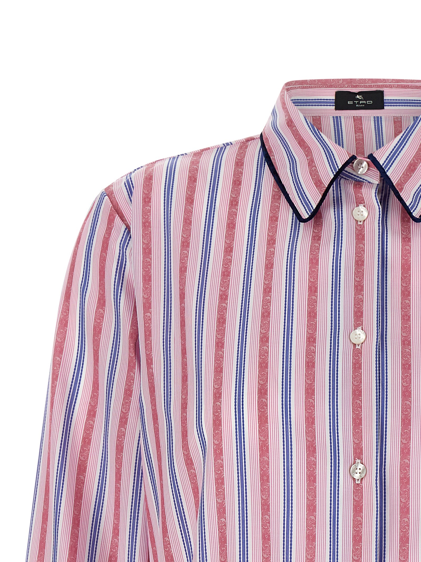 Etro Multicolor Cotton Blouse Etro