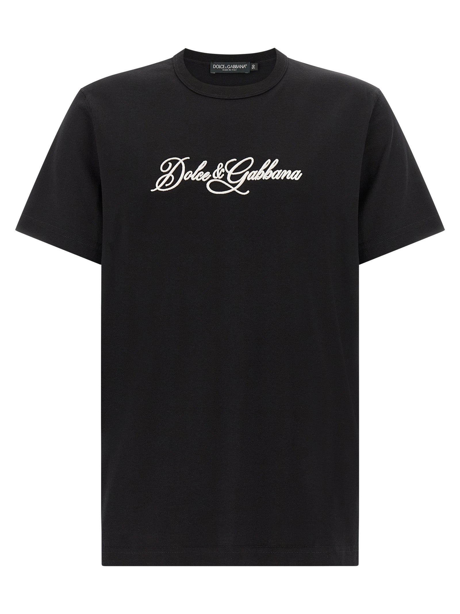 Dolce & Gabbana Black Cotton T-Shirt Dolce & Gabbana