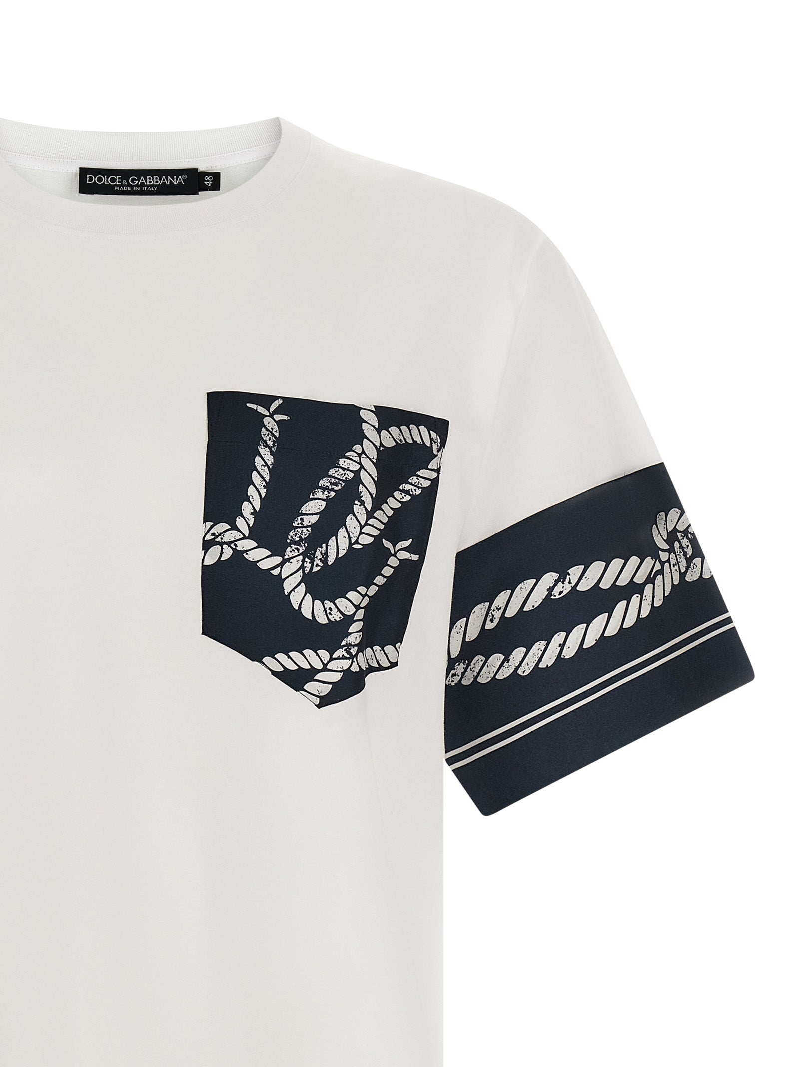 Dolce & Gabbana Blue Cotton T-Shirt Dolce & Gabbana