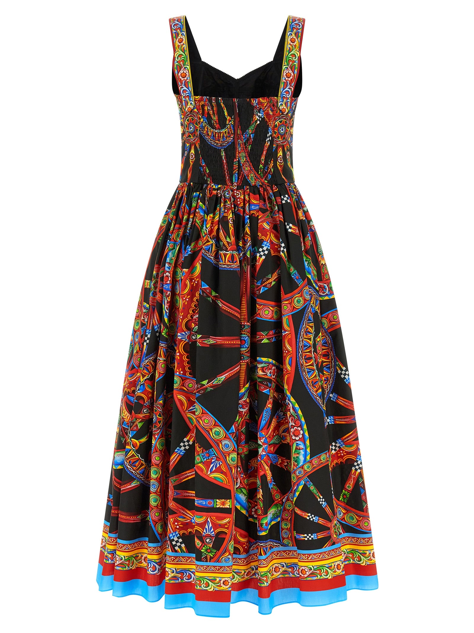 Dolce & Gabbana Multicolor Cotton Long Dress Dolce & Gabbana
