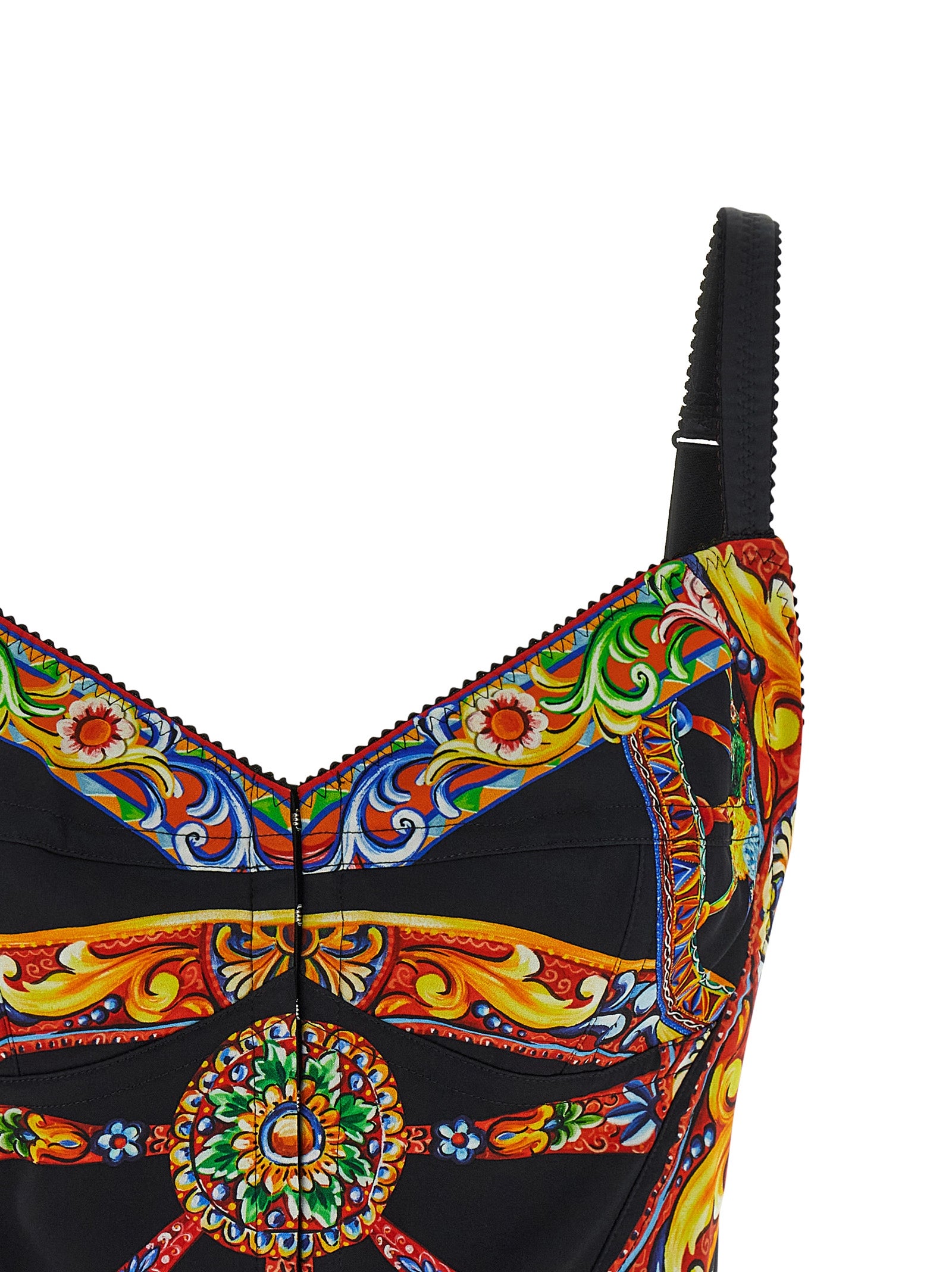 Dolce & Gabbana Multicolor Silk Tank Tops Dolce & Gabbana