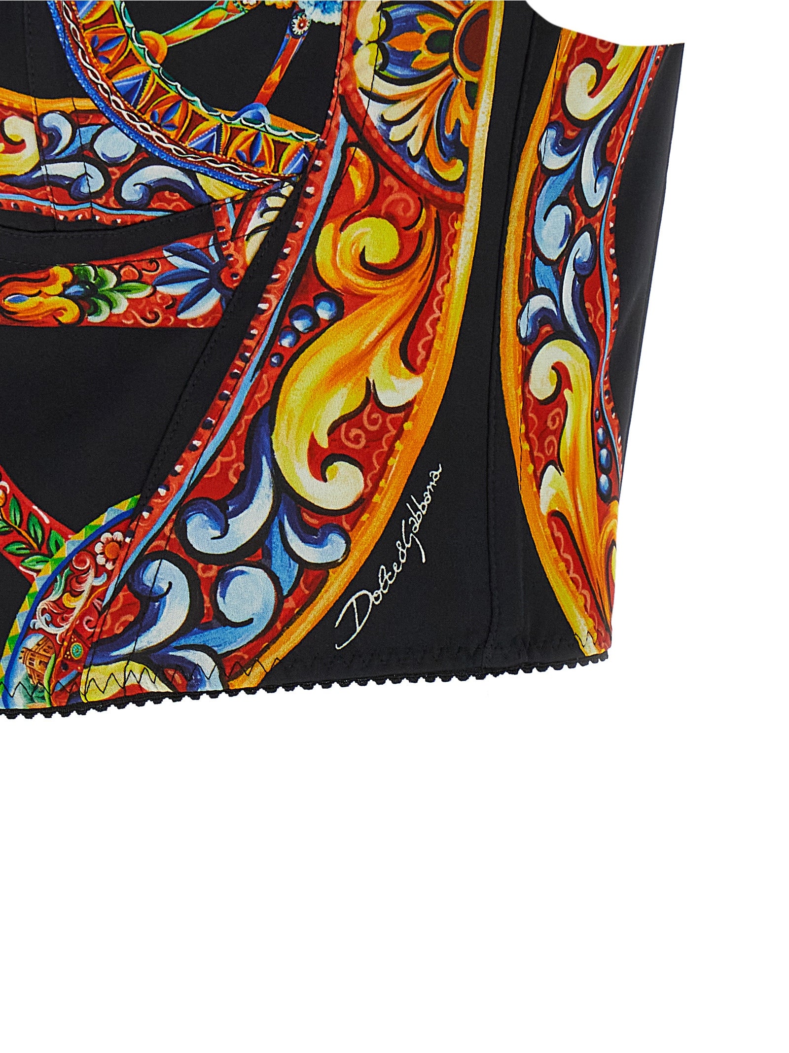Dolce & Gabbana Multicolor Silk Tank Tops Dolce & Gabbana