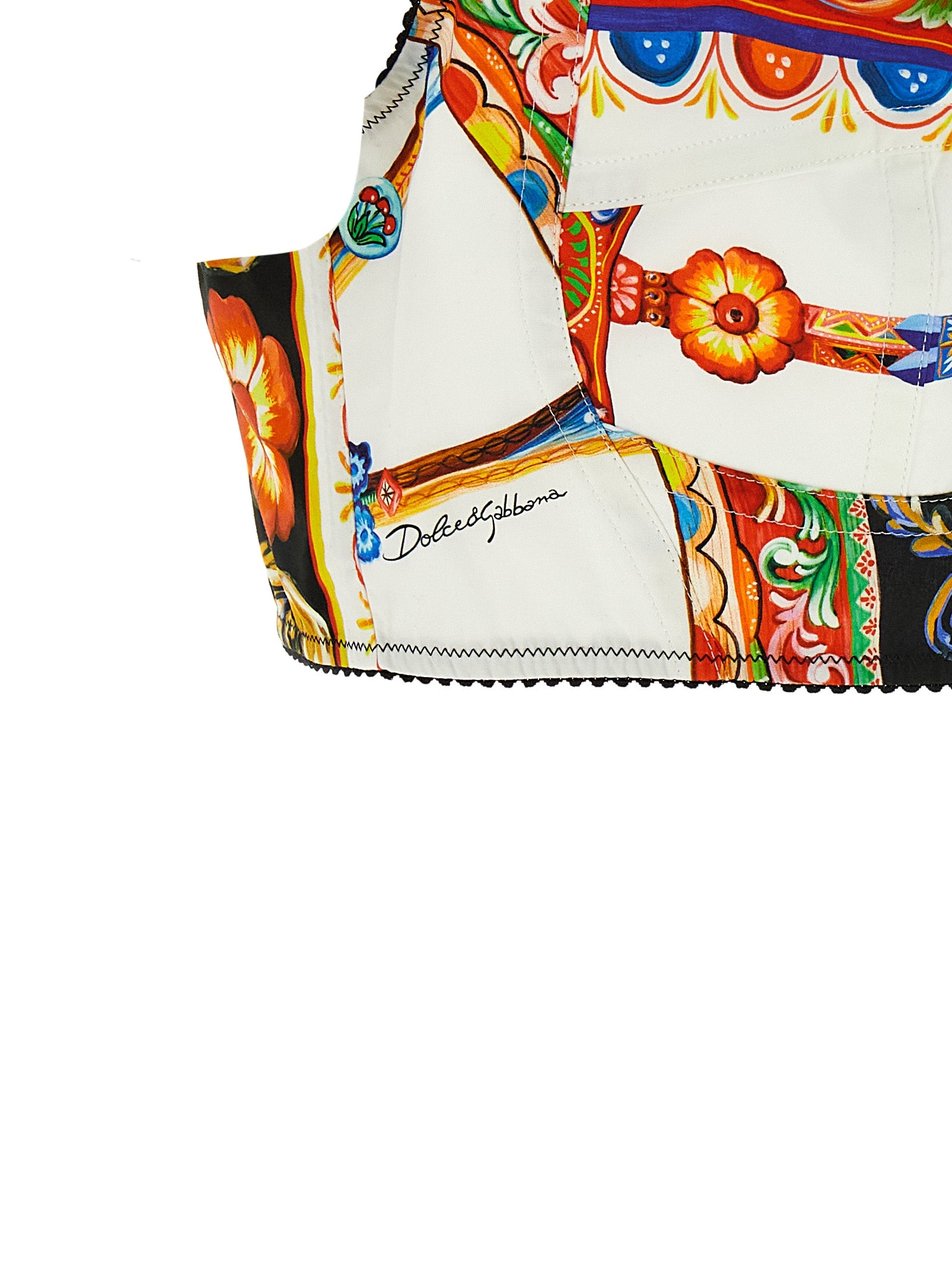 Dolce & Gabbana Multicolor Cotton Tank Tops Dolce & Gabbana