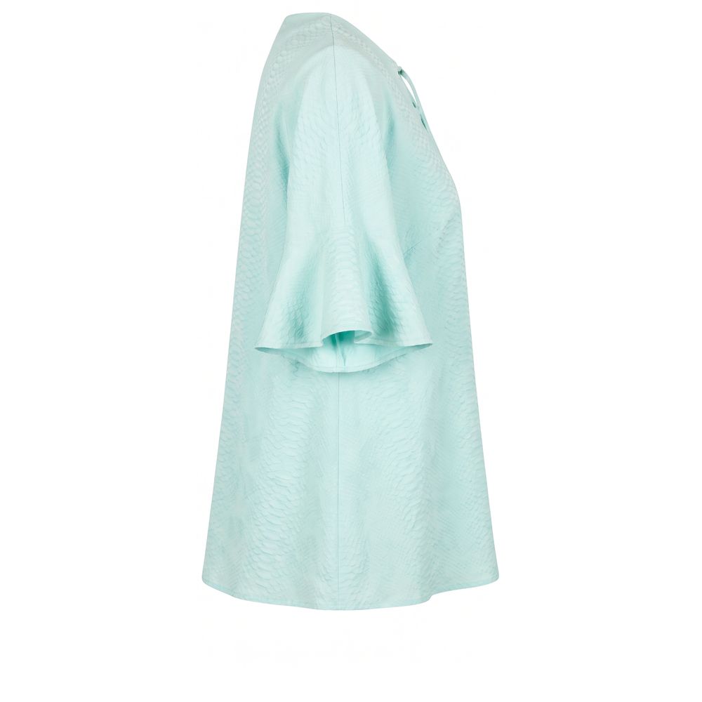 Trussardi Light Blue Cotton Women Shirt Trussardi