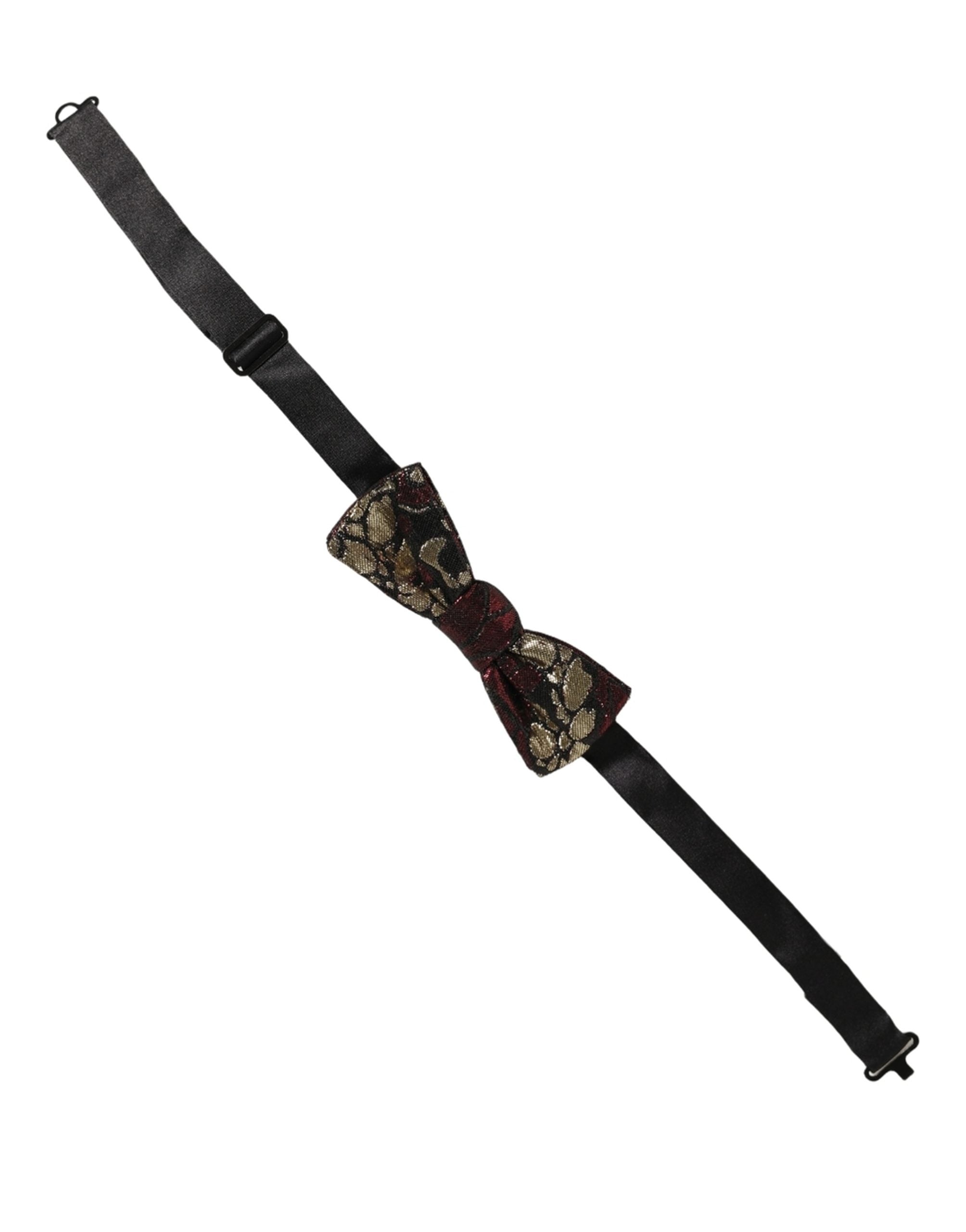 Dolce & Gabbana Multicolor Floral Jacquard Adjustable Neck Papillon Bow Tie Dolce & Gabbana