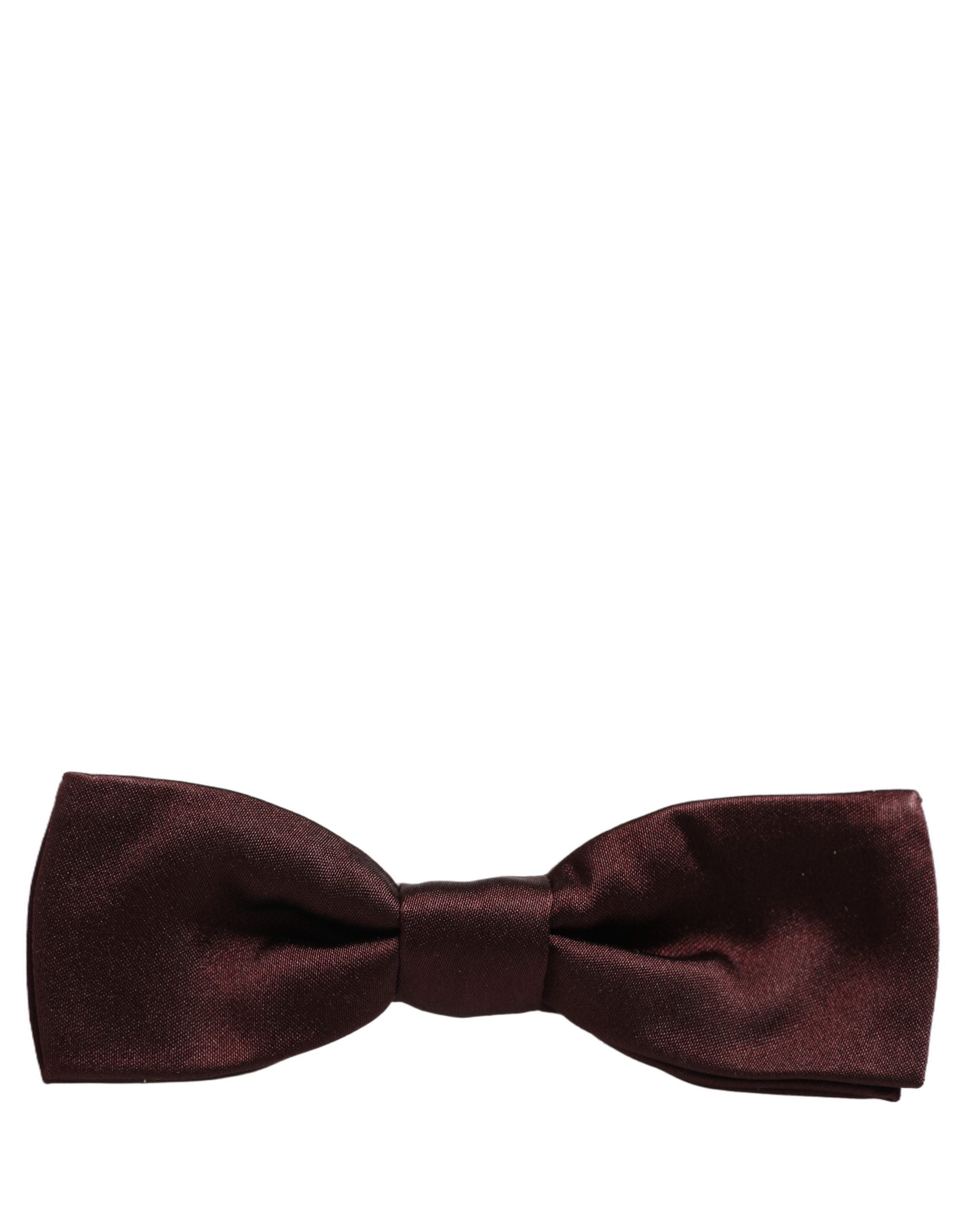 Dolce & Gabbana Men Brown 100% Silk Adjustable Neck Papillon Bow Tie Dolce & Gabbana