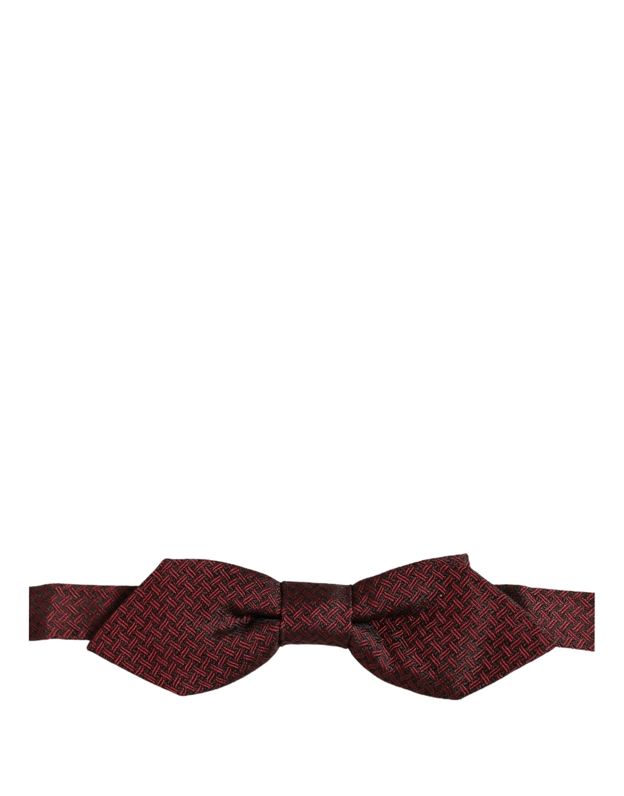Dolce & Gabbana Men Red Silk Fantasy Adjustable Neck Papillon Bow Tie Dolce & Gabbana