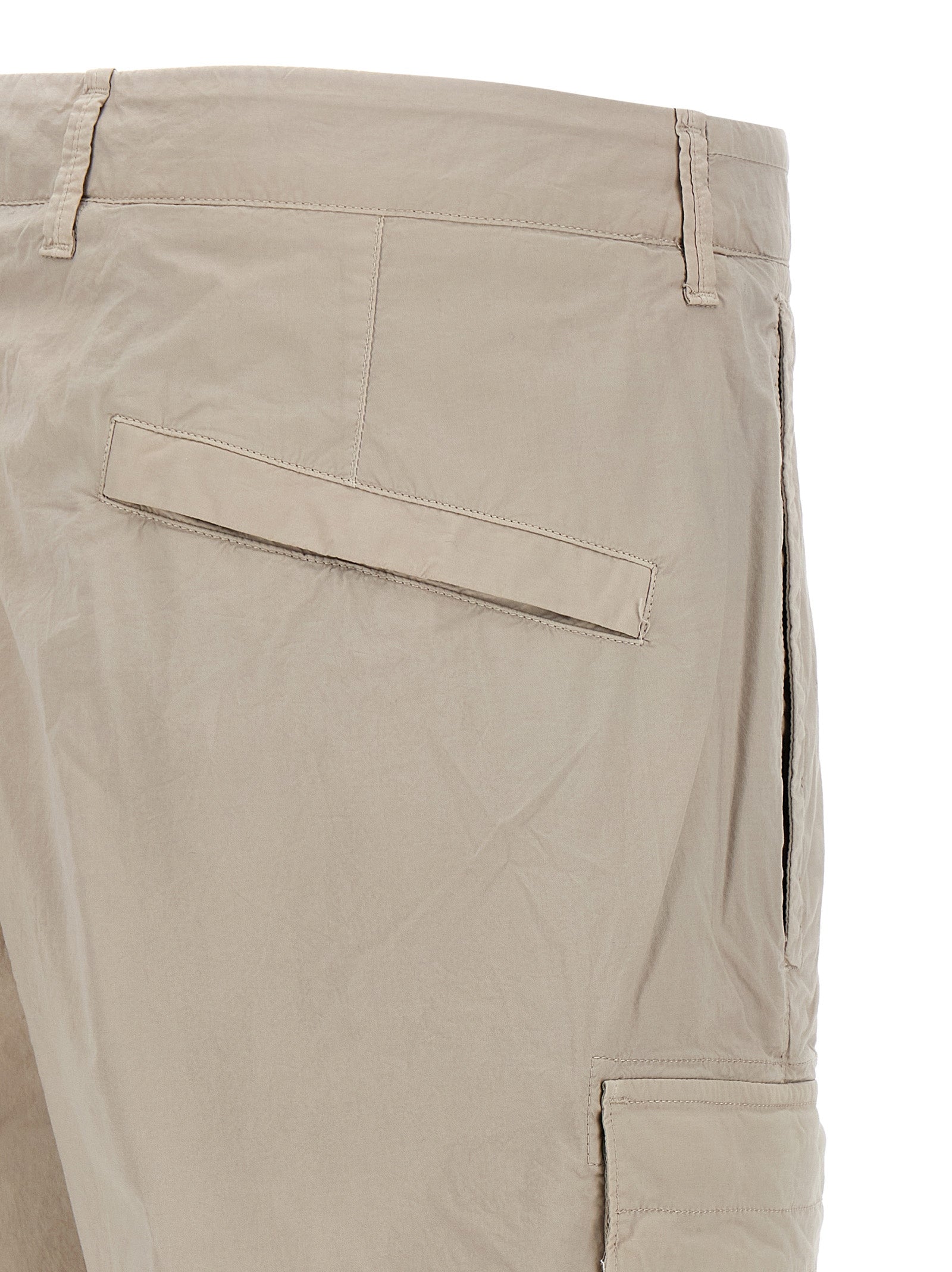 Stone Island Gray Cotton Bermuda Shorts Stone Island