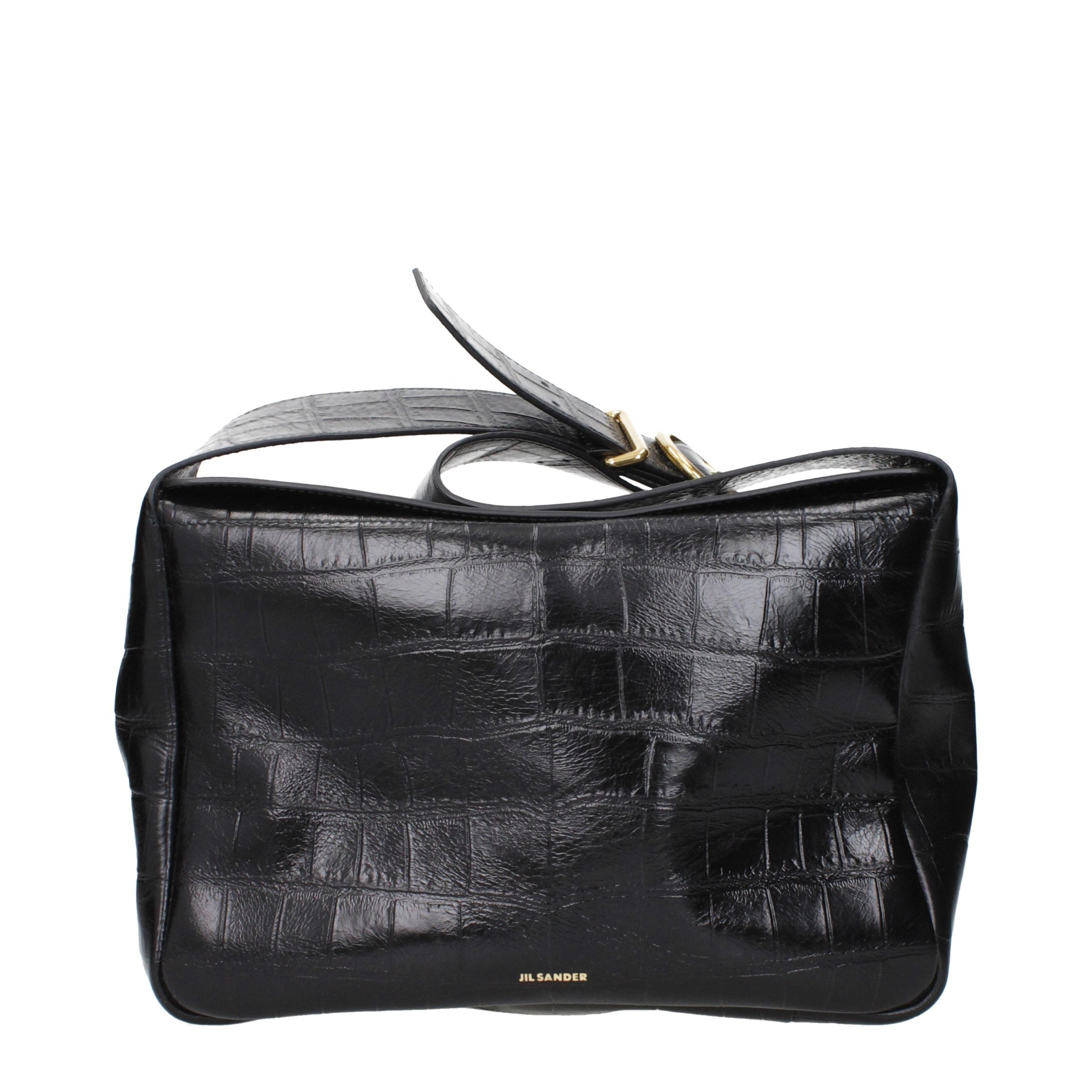 Jil Sander Black Leather Crossbody Bag Jil Sander