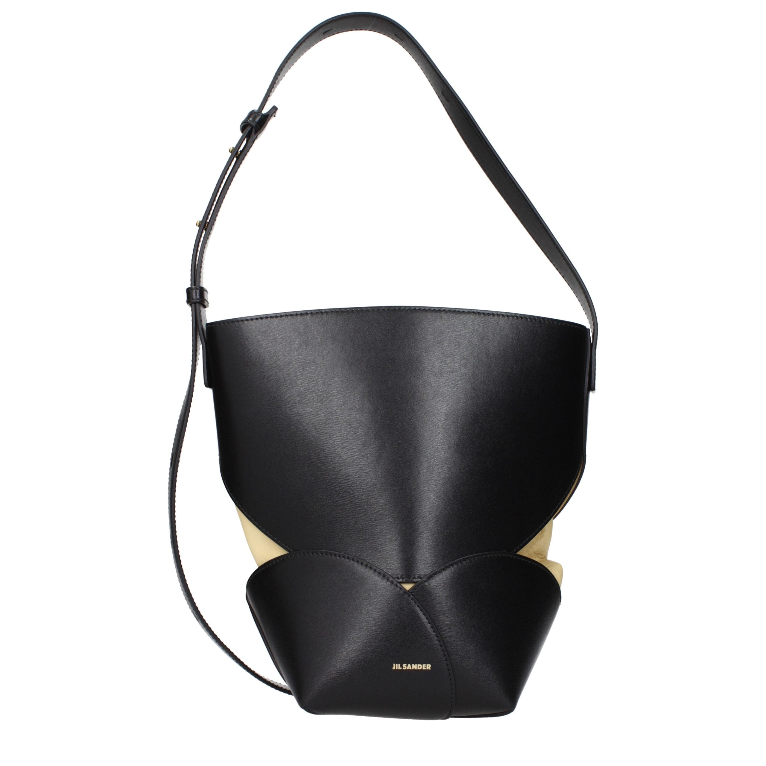 Jil Sander Black Leather Crossbody Bag Jil Sander