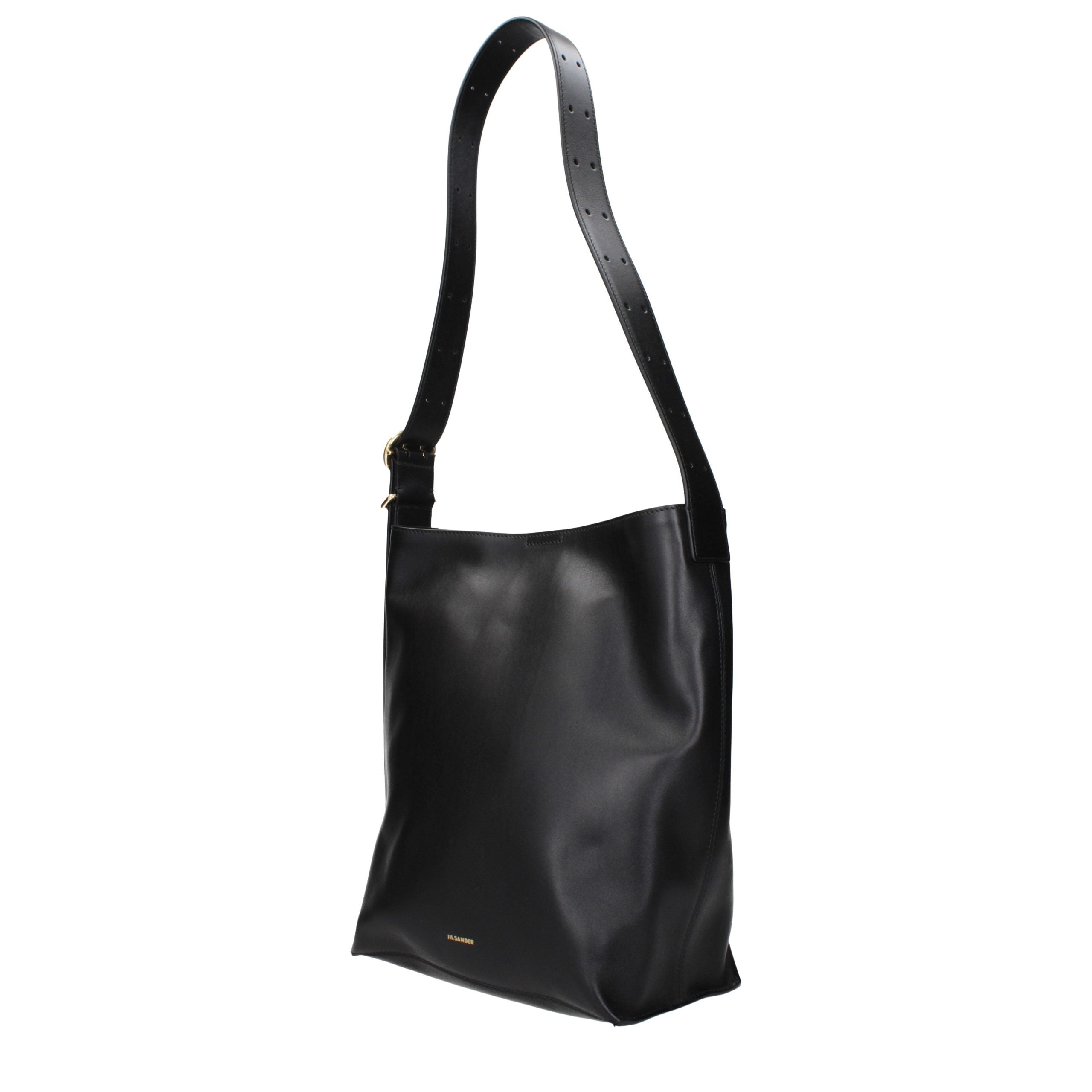 Jil Sander Black Leather Crossbody Bag Jil Sander