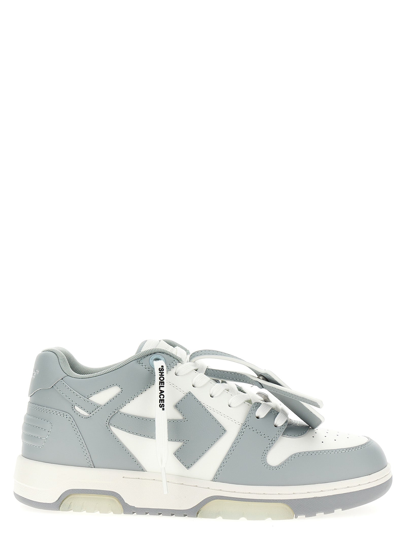 Off-White Gray Calfskin Low Top Sneakers Off-White
