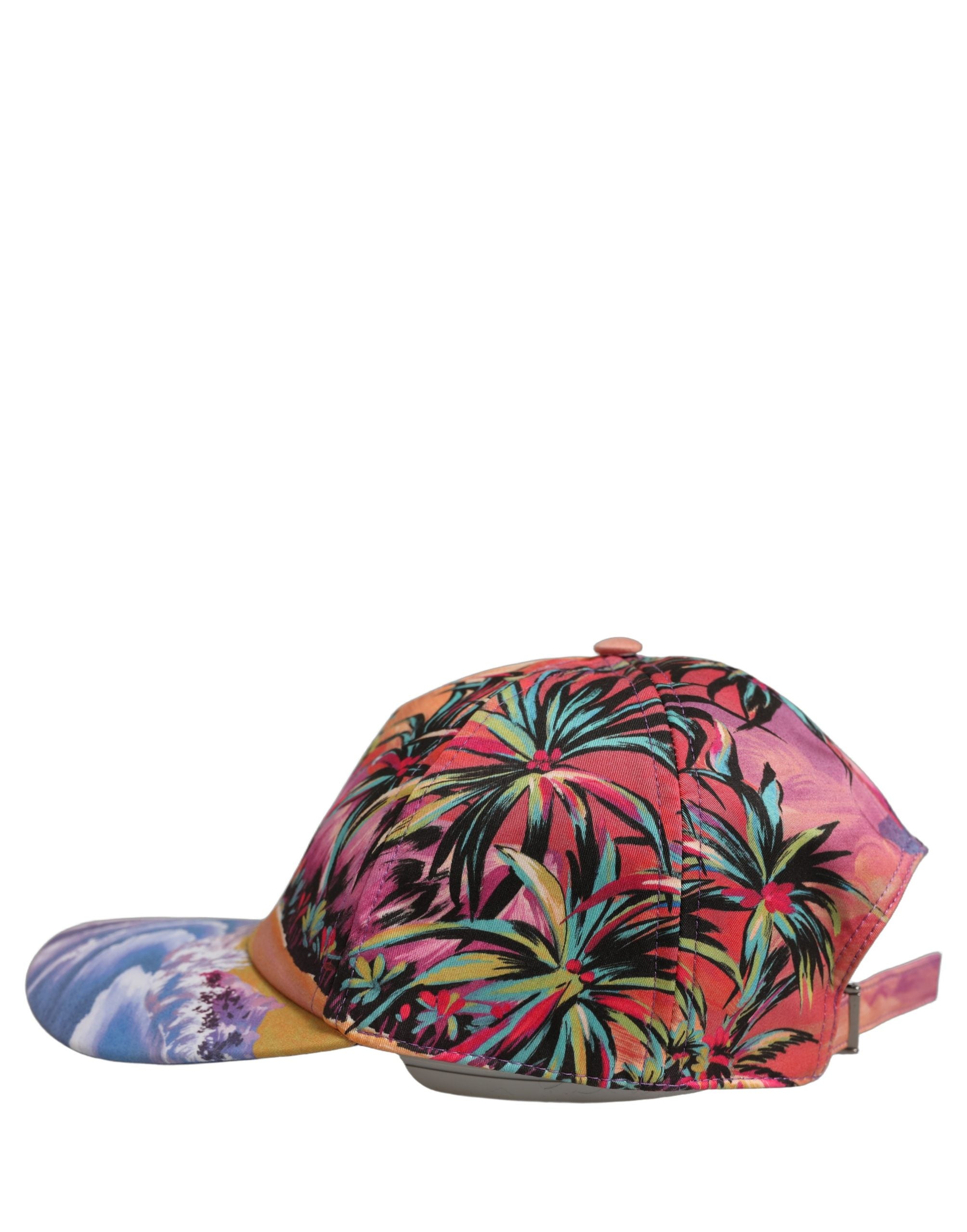 Dolce & Gabbana Multicolor Tropical Themed Baseball Capello Hat Dolce & Gabbana