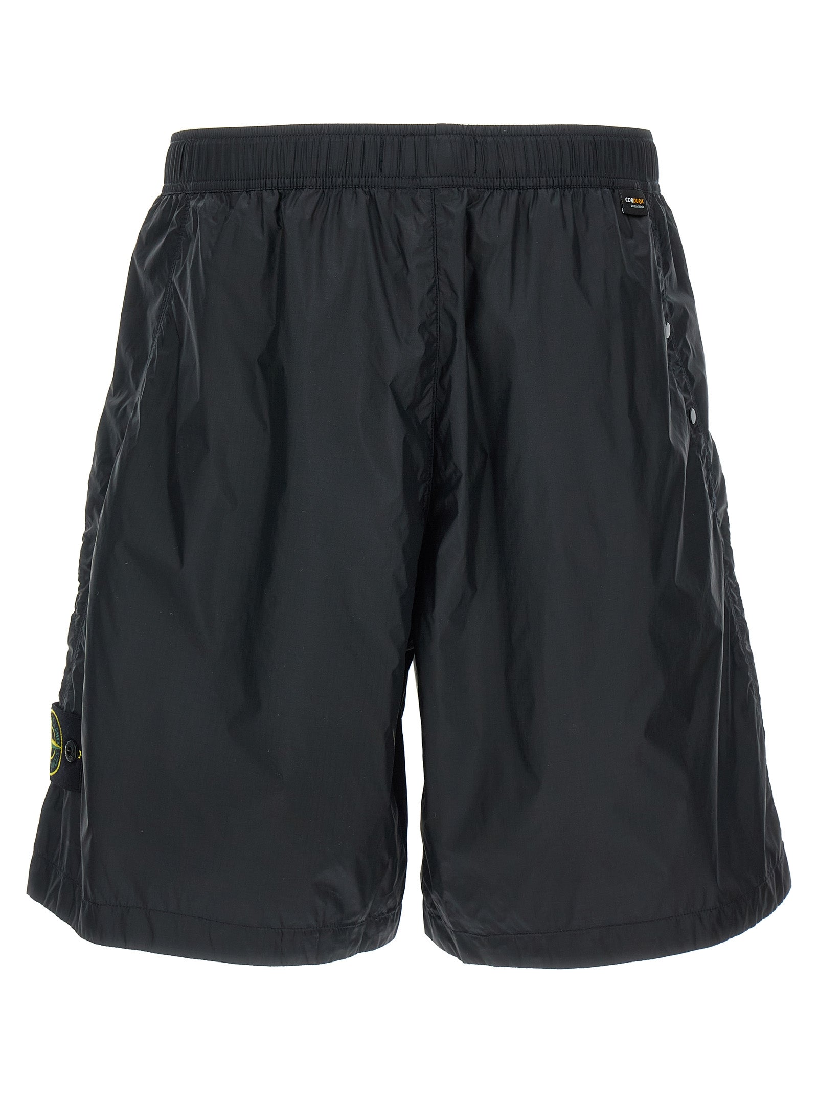 Stone Island Blue Polyamide Bermuda Shorts Stone Island