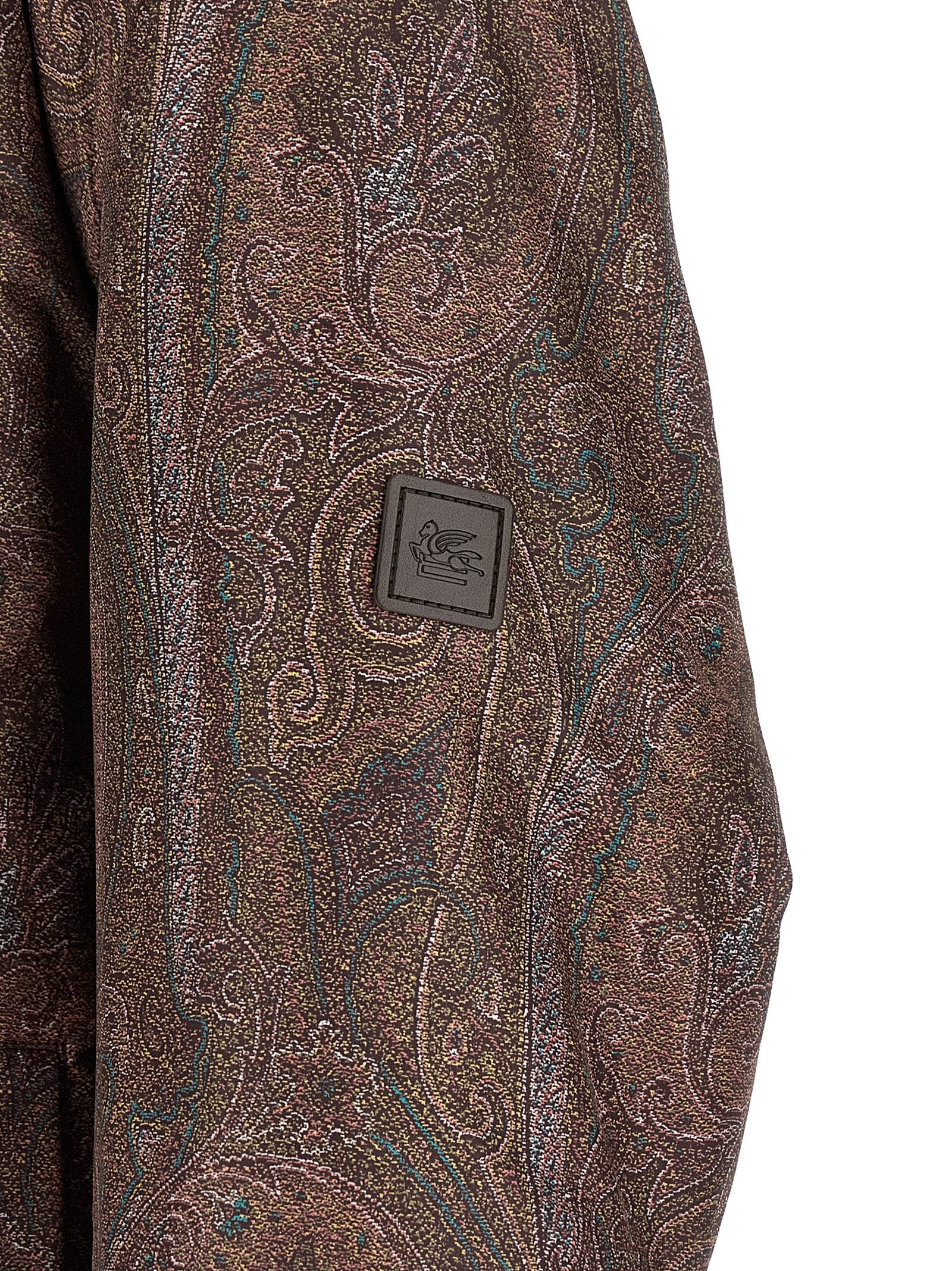 Etro Brown Polyester Bomber Etro