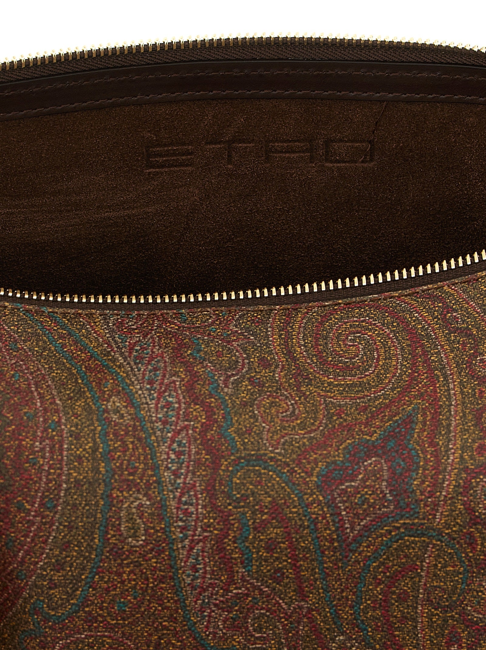 Etro Brown Cotton Crossbody Bag Etro