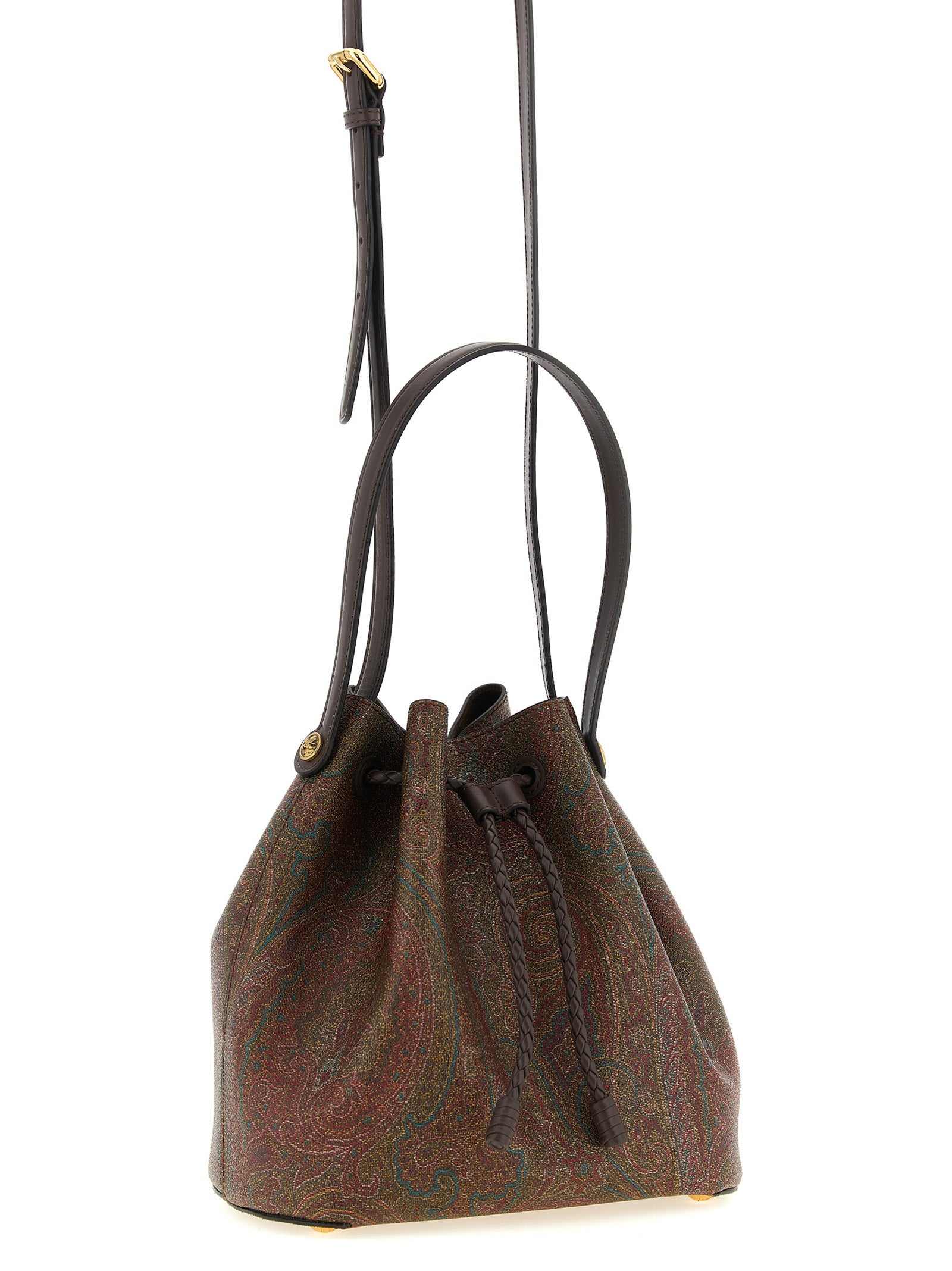 Etro Brown Cotton Handbag Etro