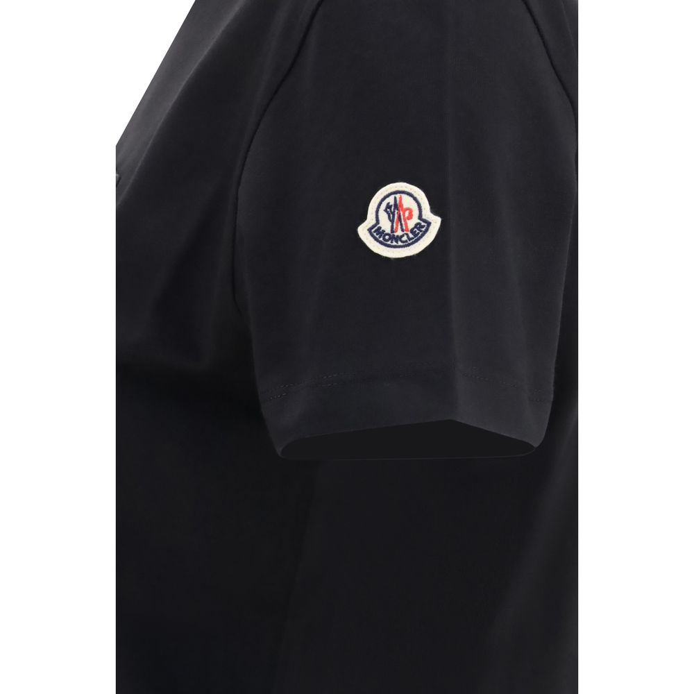 Moncler Black Cotton T-Shirt Moncler