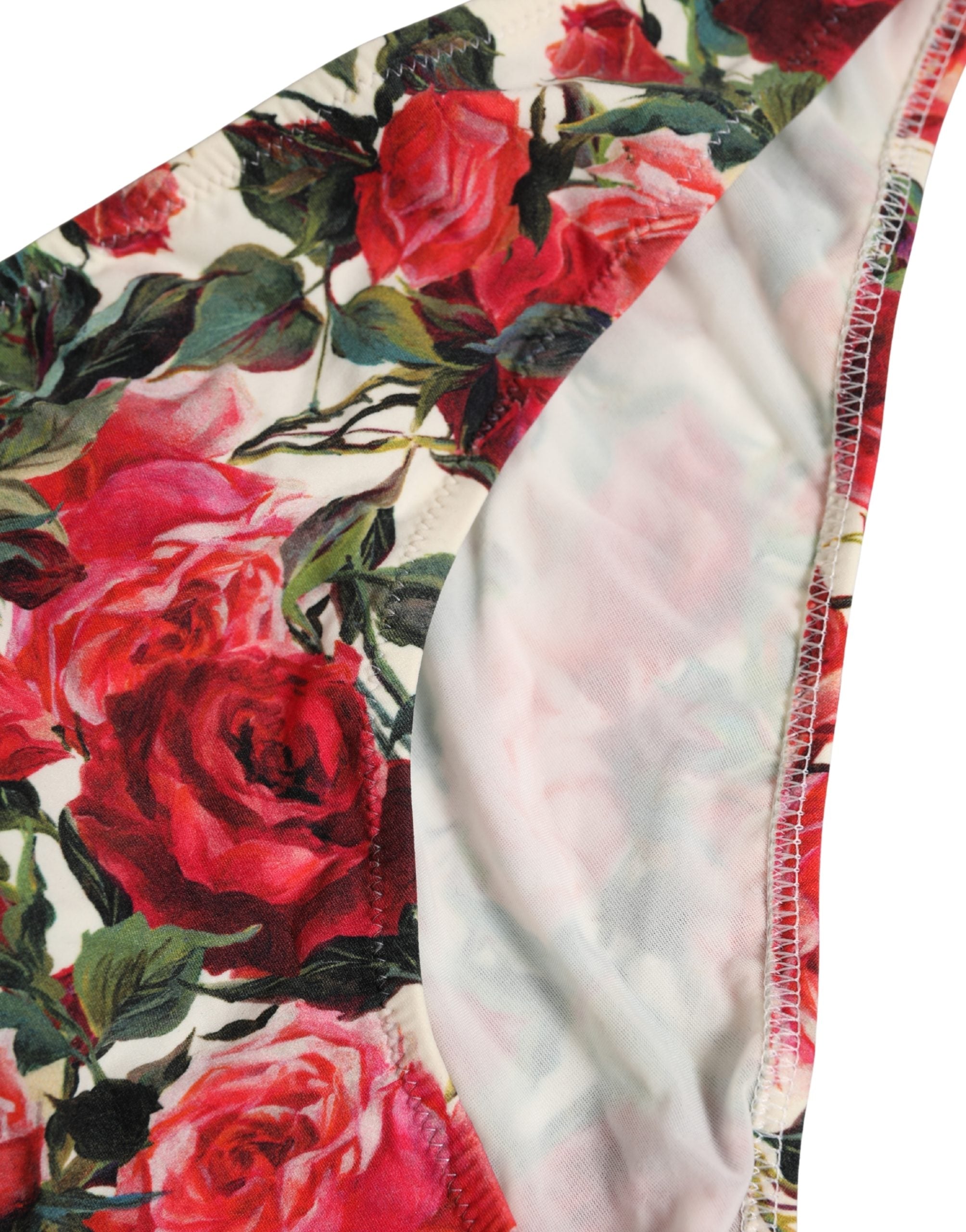 Dolce & Gabbana Multicolor Floral Print Beachwear Bikini Bottom Dolce & Gabbana