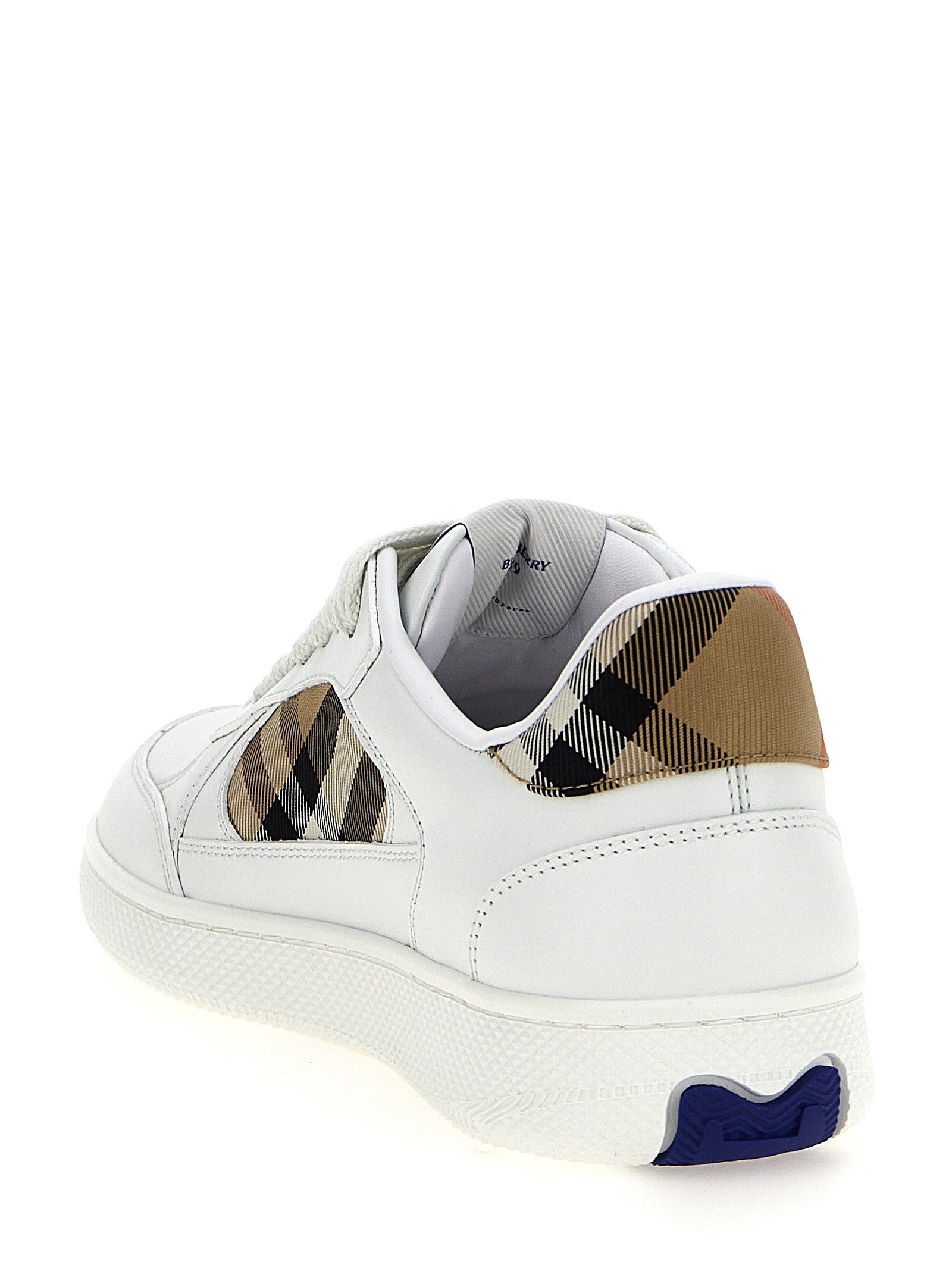 Burberry Beige Leather Low Top Sneakers Burberry