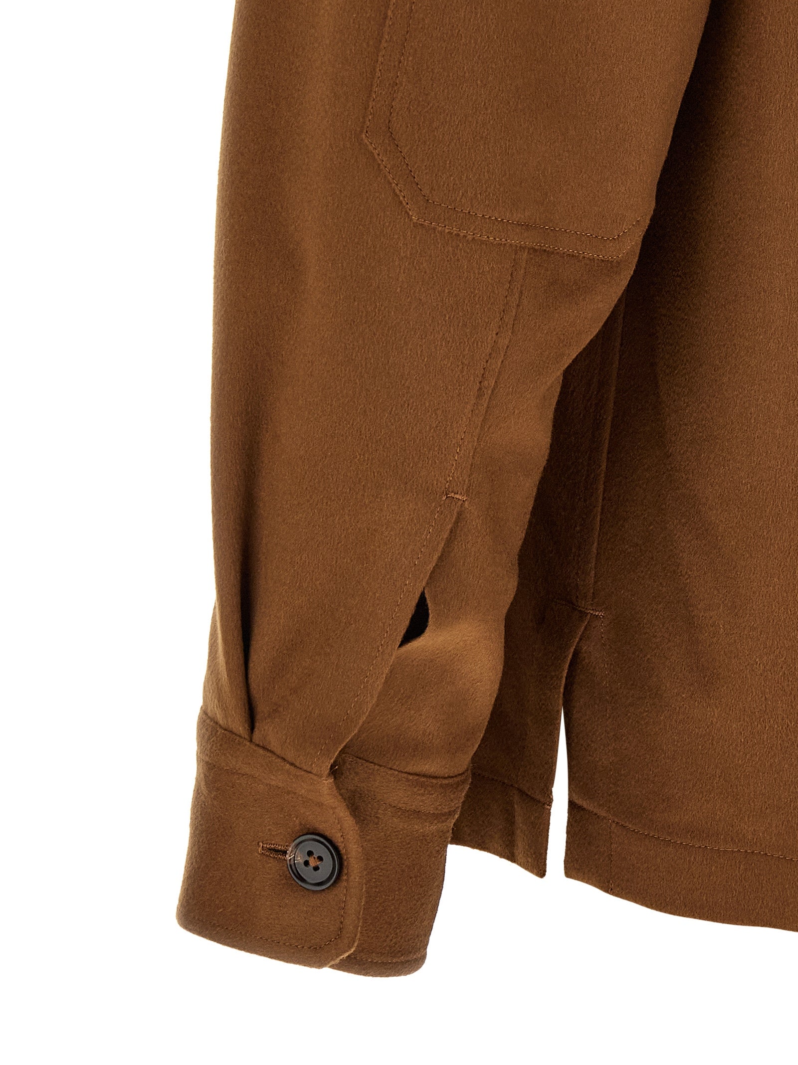 ZEGNA Brown Cashmere Blouse ZEGNA