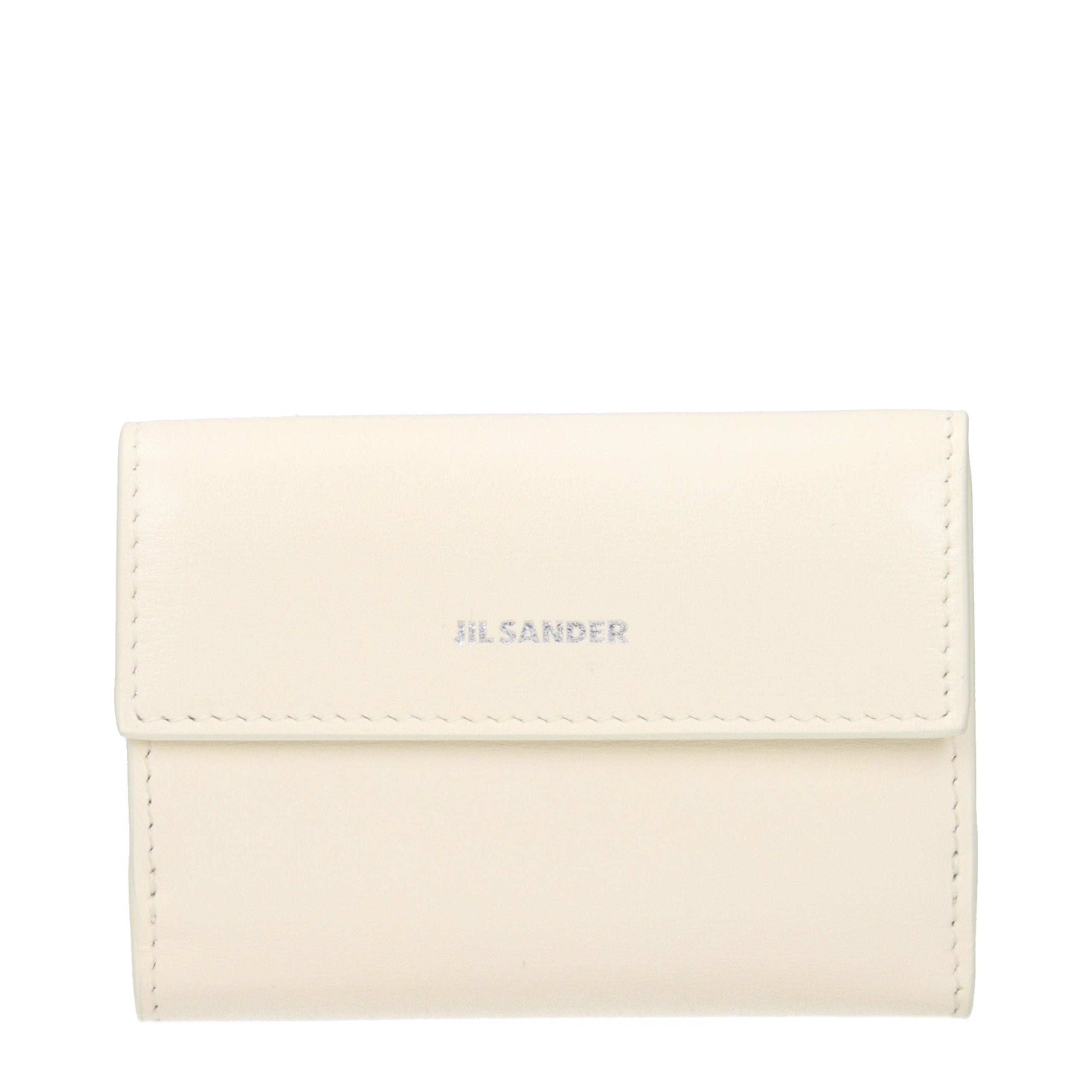 Jil Sander White Leather Wallet Jil Sander